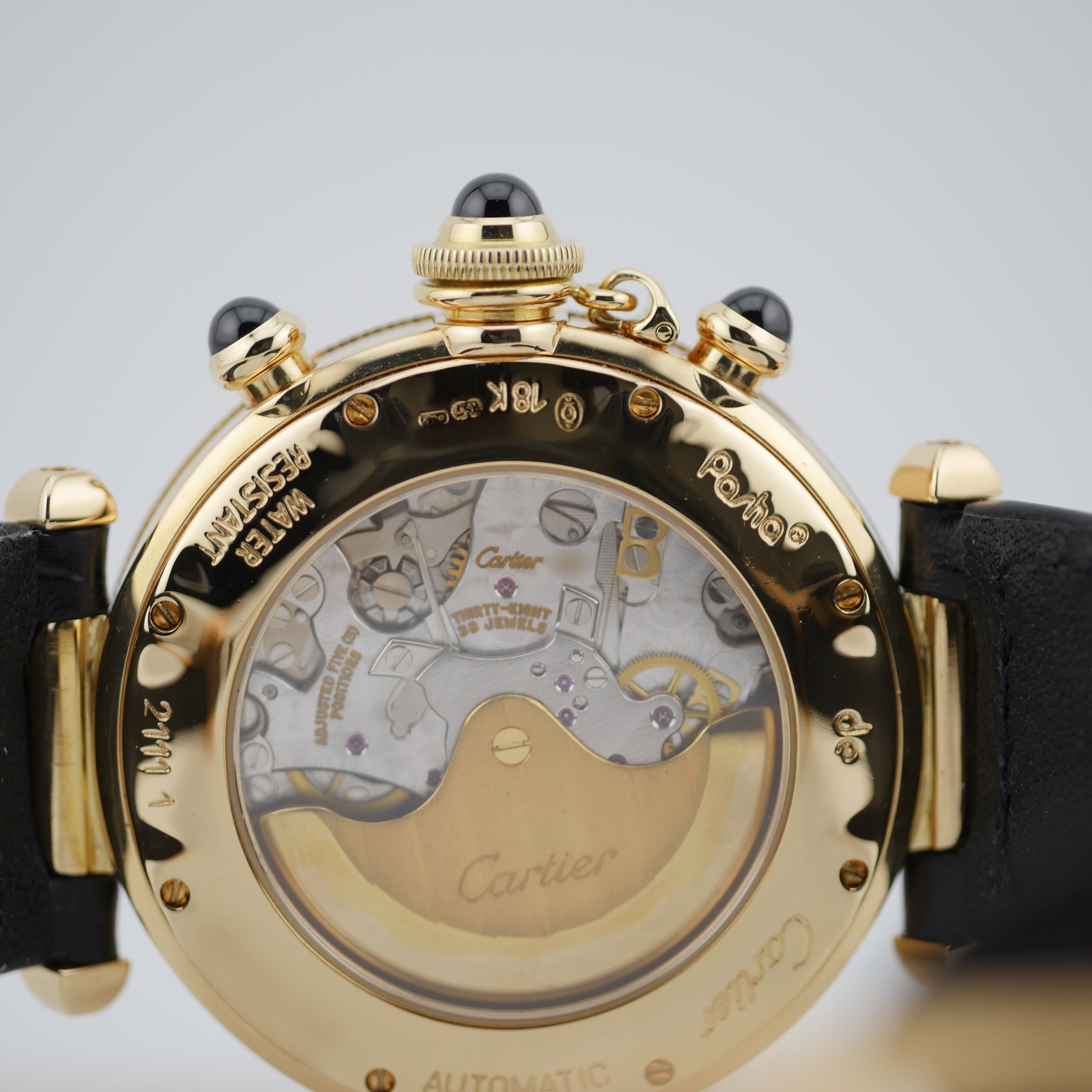 Cartier Pasha Chronograph Gelbgold 2111