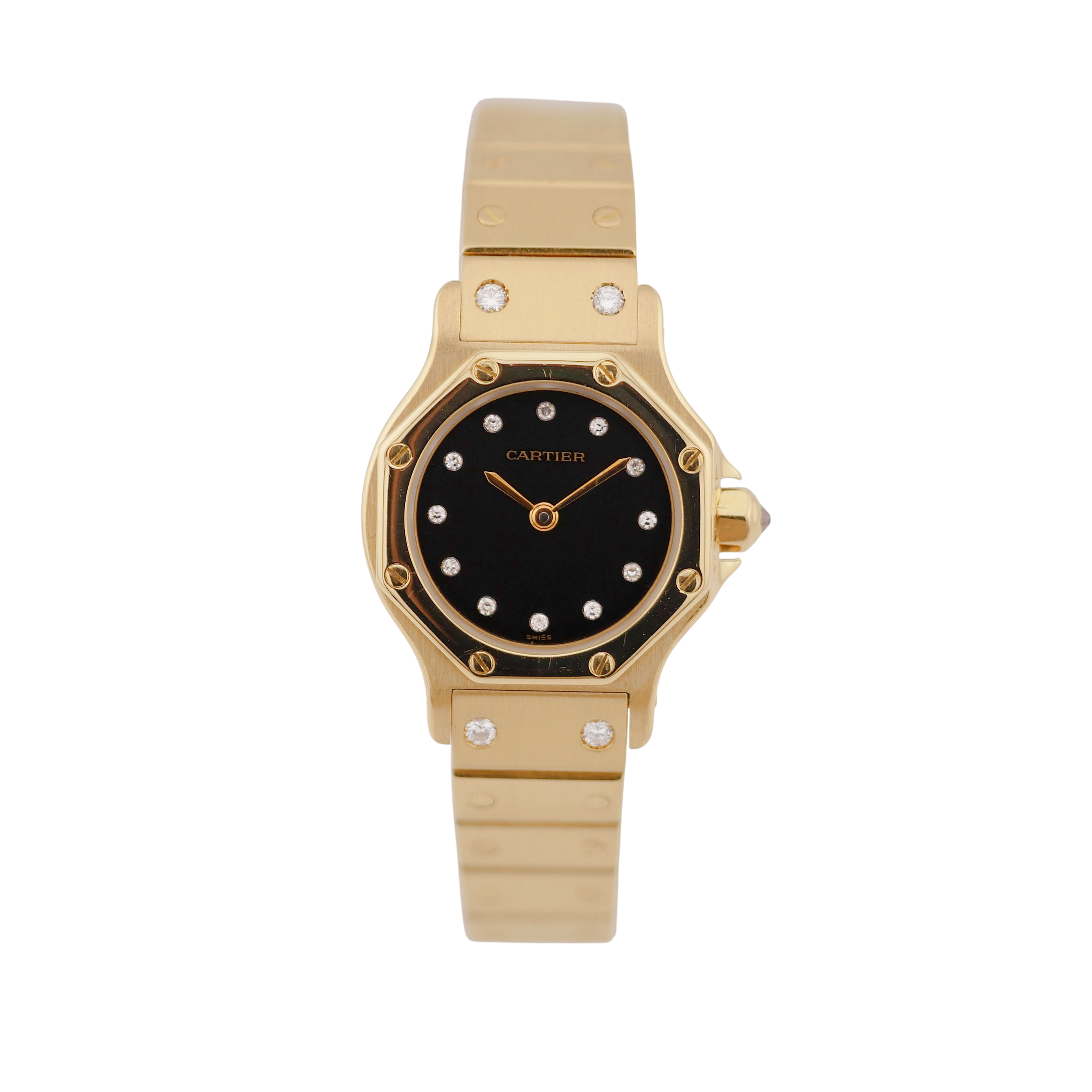 Cartier Santos Octagon Gelbgold 0906