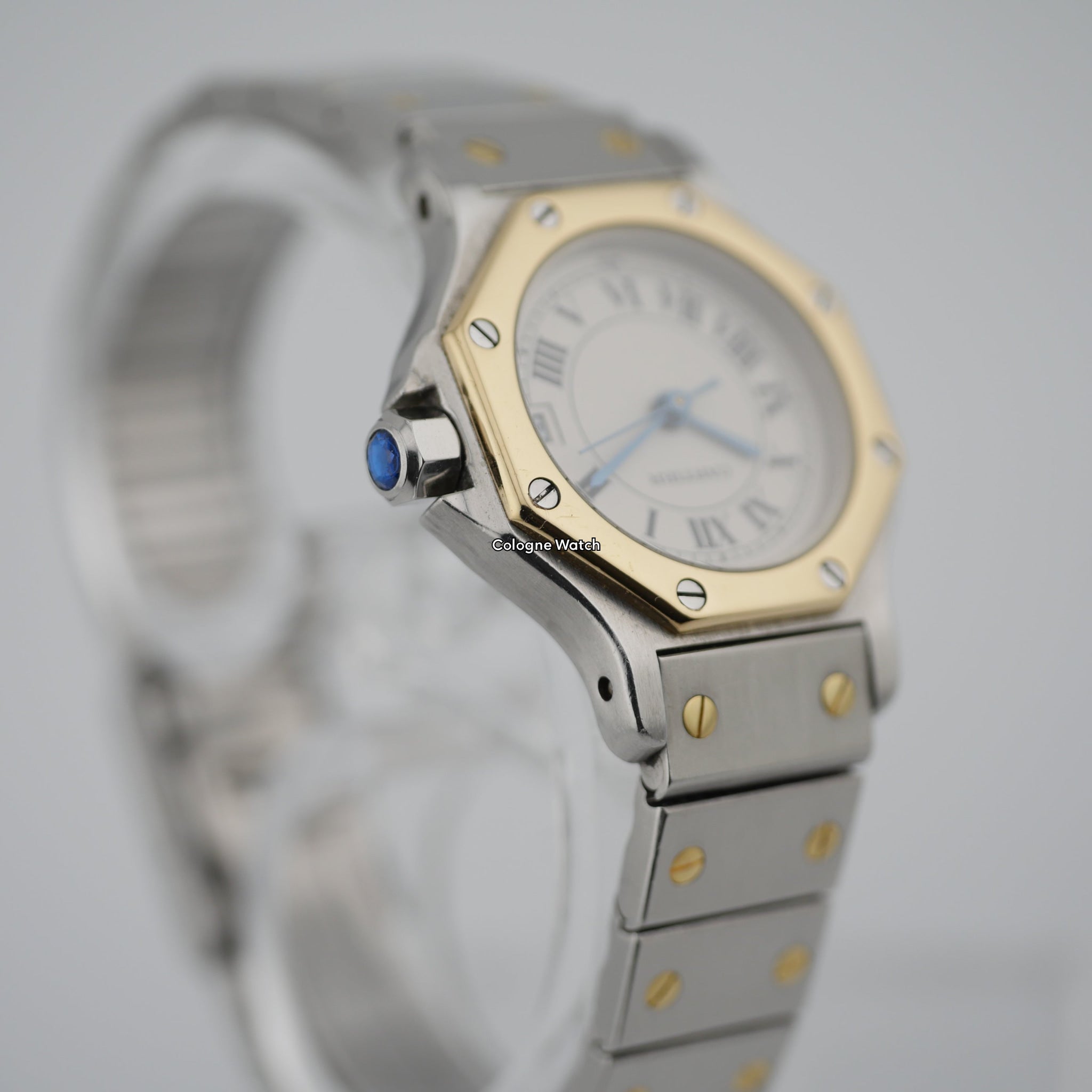 Cartier Santos Octagon Stahl / Gelbgold 187903