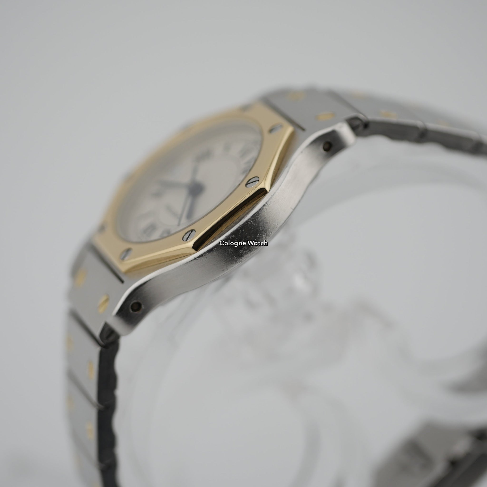 Cartier Santos Octagon Stahl / Gelbgold 187903