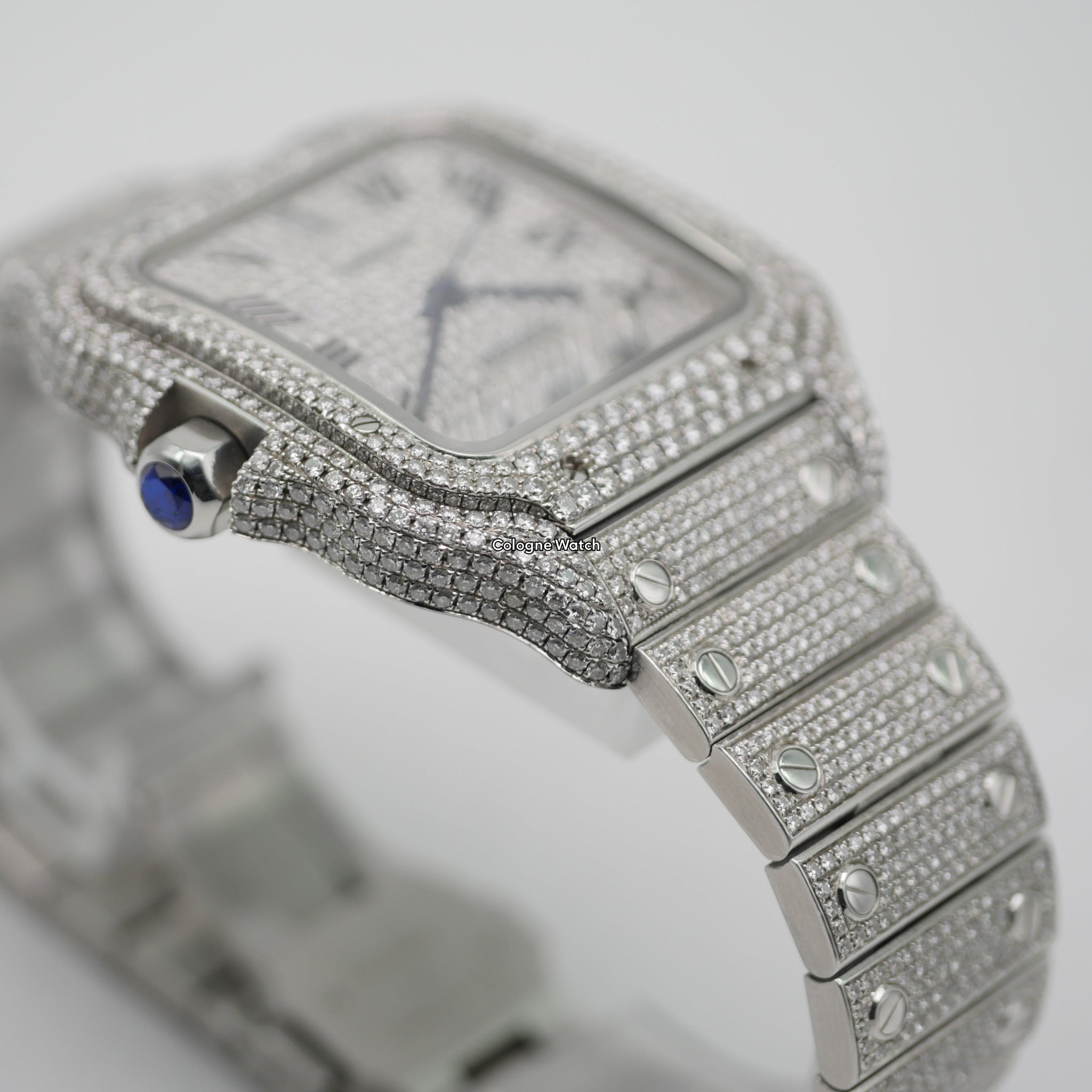 Cartier Santos Iced Out Steel WSSA0018 - 2021 