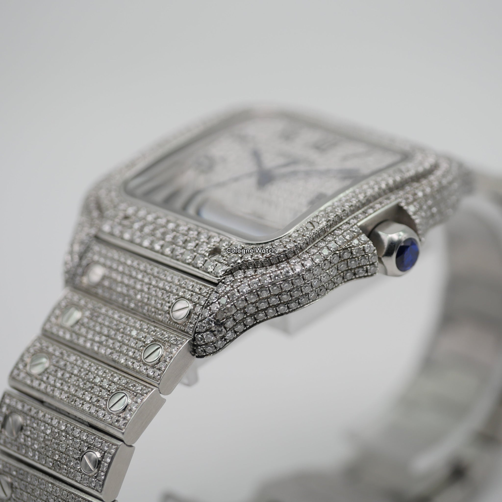 Cartier Santos Iced Out Steel WSSA0018 - 2021 