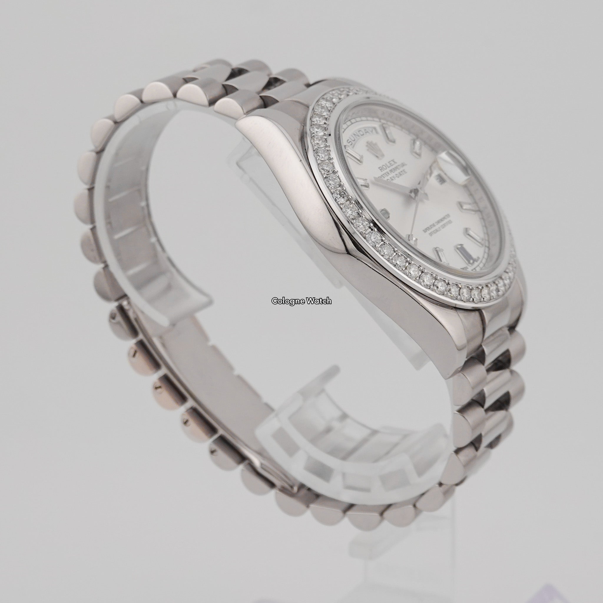 Rolex Day-Date II White Gold 218239 "After Market Bezel"