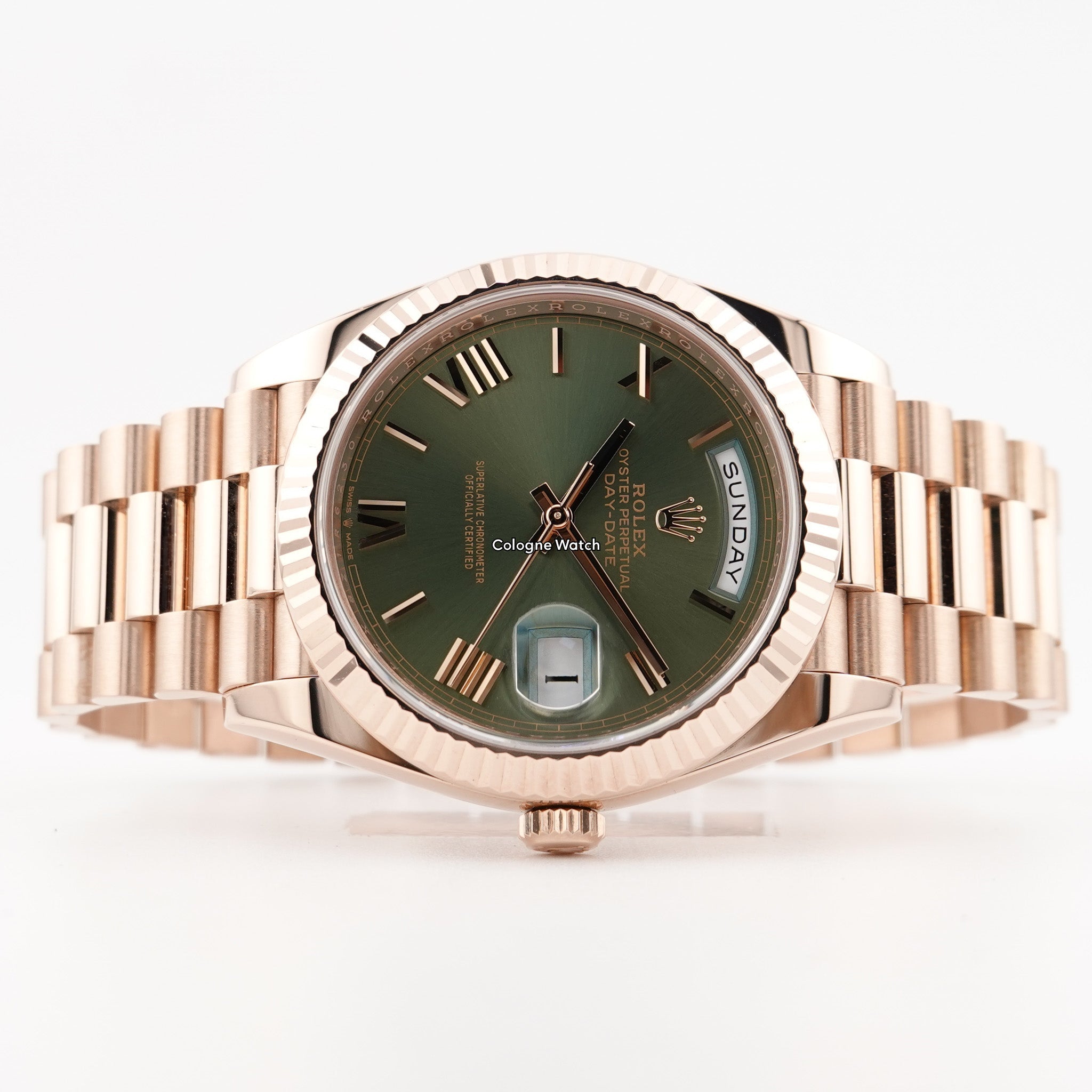 Rolex Day-Date 40 Roségold Olive Green Dial 228235 - 2022