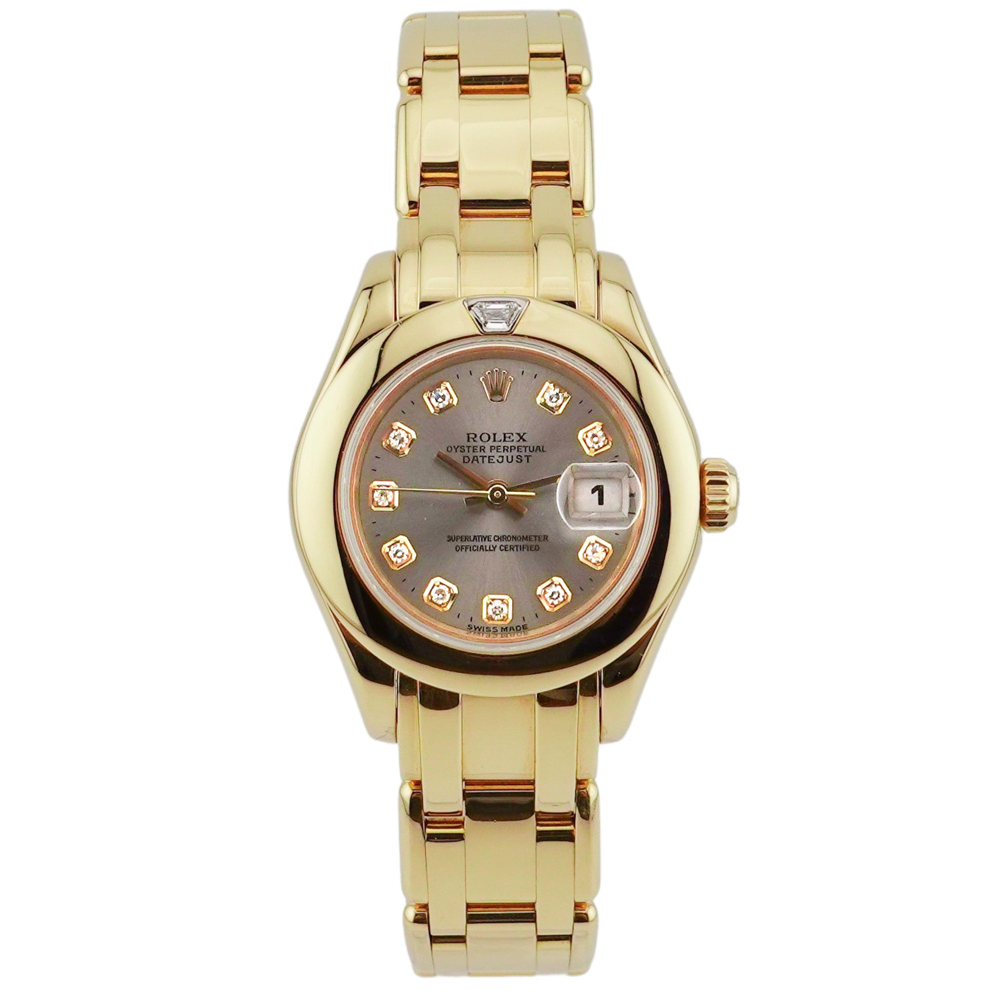 Rolex Lady-Datejust Pearlmaster 29mm Gelbgold - 80328
