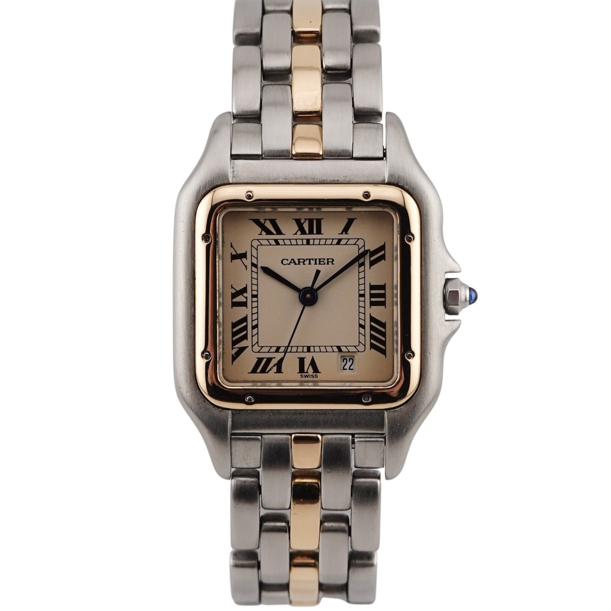 Cartier Panthere Stahl / Gold Large
