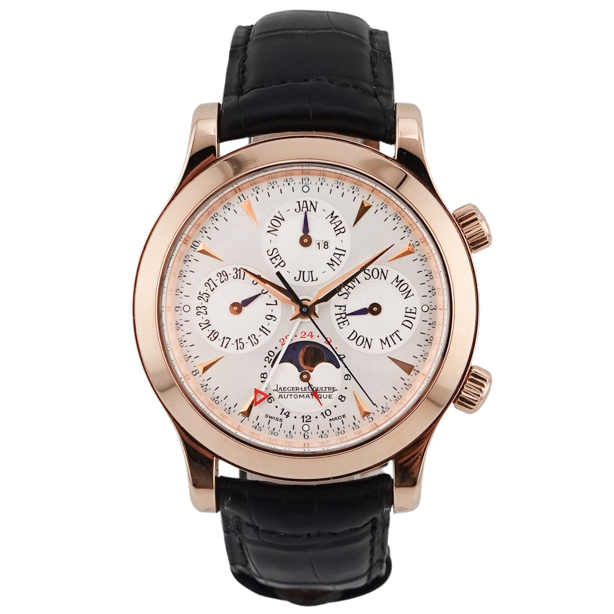 Jaeger Le Coultre Master Grand Memovox Rose Gold 146.240.952