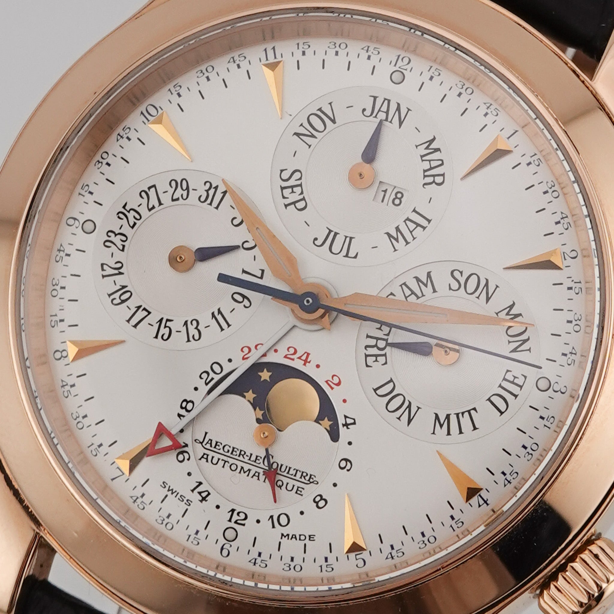Jaeger Le Coultre Master Grand Memovox Rose Gold 146.240.952