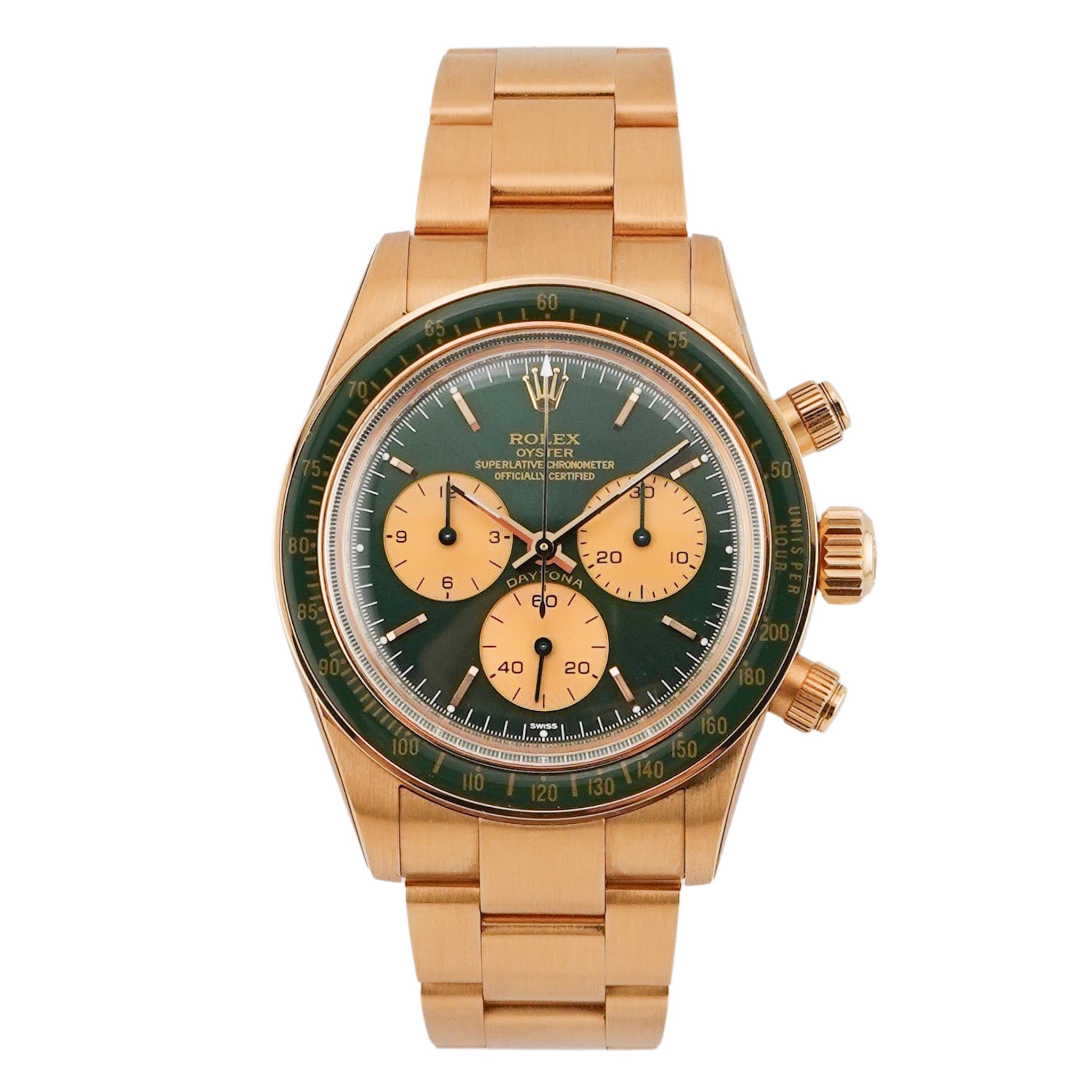 Rolex Daytona Gelbgold Green Artisans de Geneve "Honey Green Challenge"