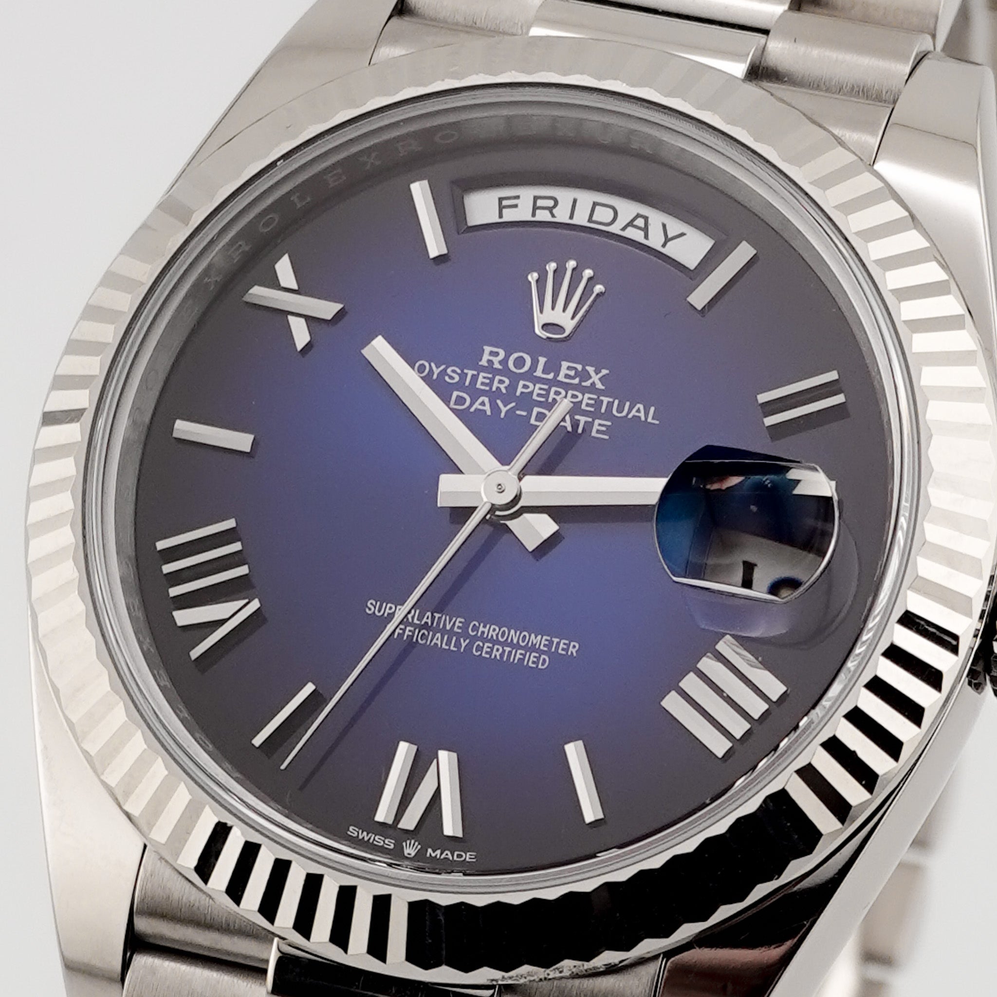 Rolex Day-Date 40 Weißgold 228239 Ombre - 2024