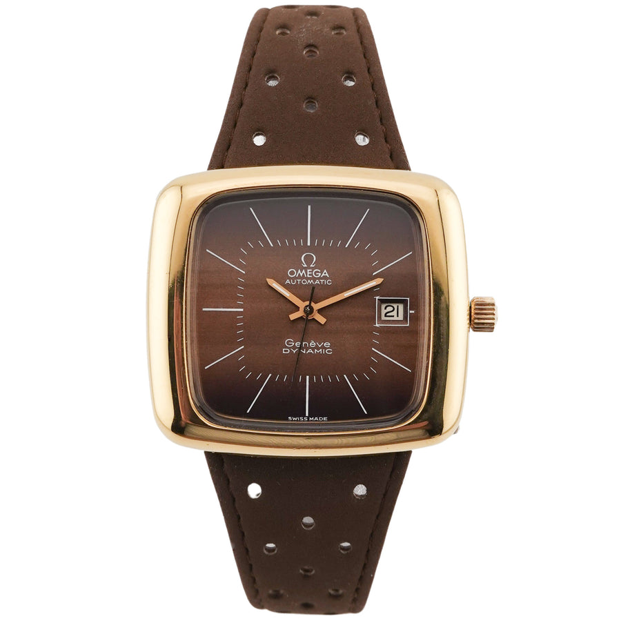Omega Geneve Dynamic "TV" Jumbo - 166.0189 - vergoldet