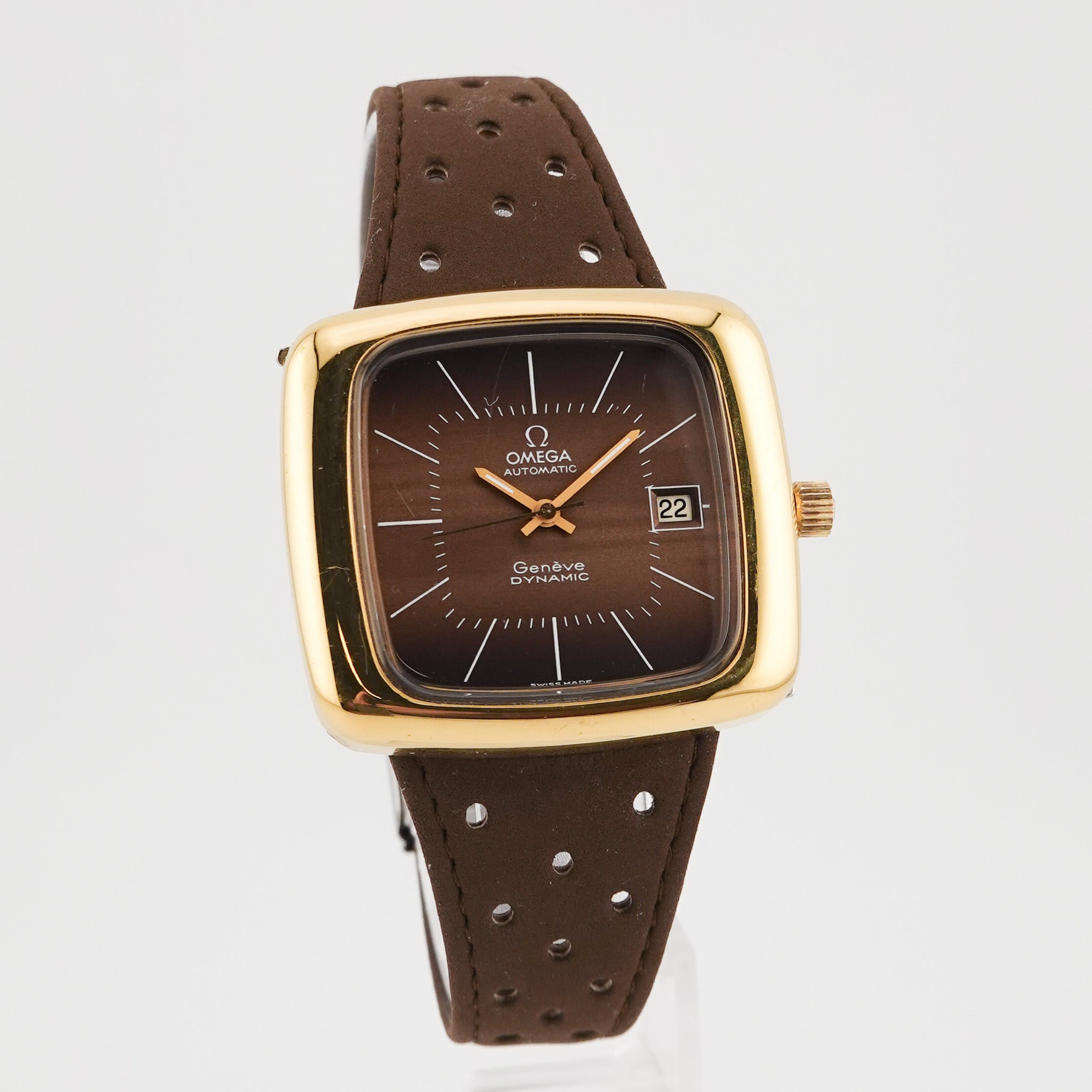 Omega Geneve Dynamic "TV" Jumbo - 166.0189 - vergoldet