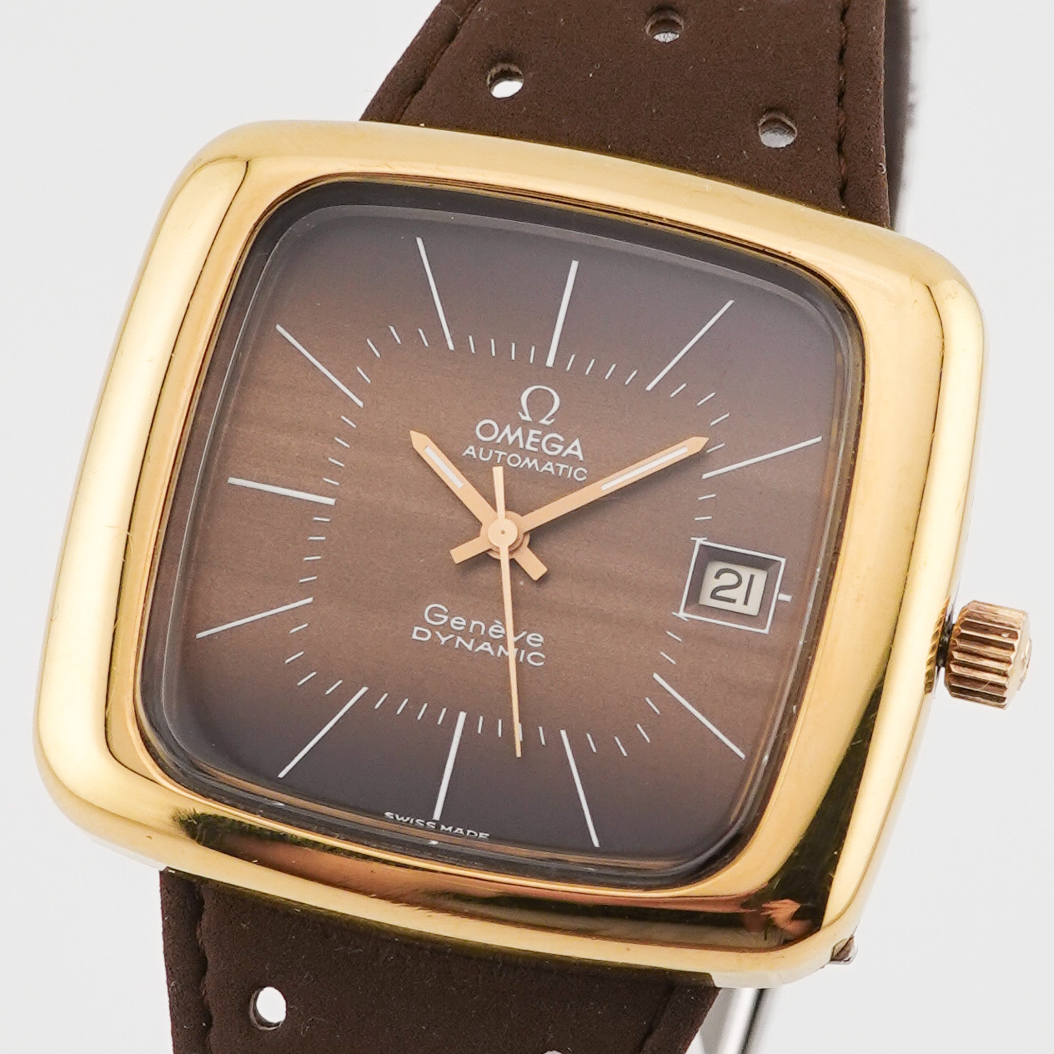 Omega Geneve Dynamic "TV" Jumbo - 166.0189 - vergoldet
