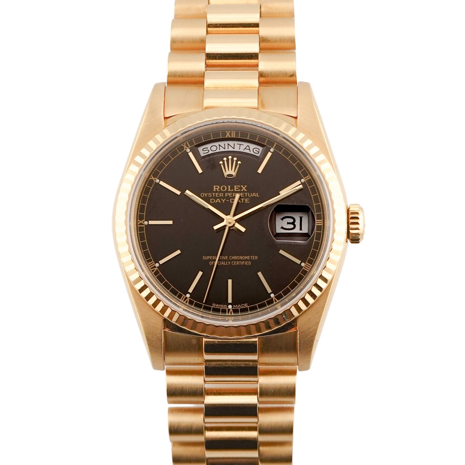 Rolex Day-Date 36 Yellow Gold 18238 - 1990