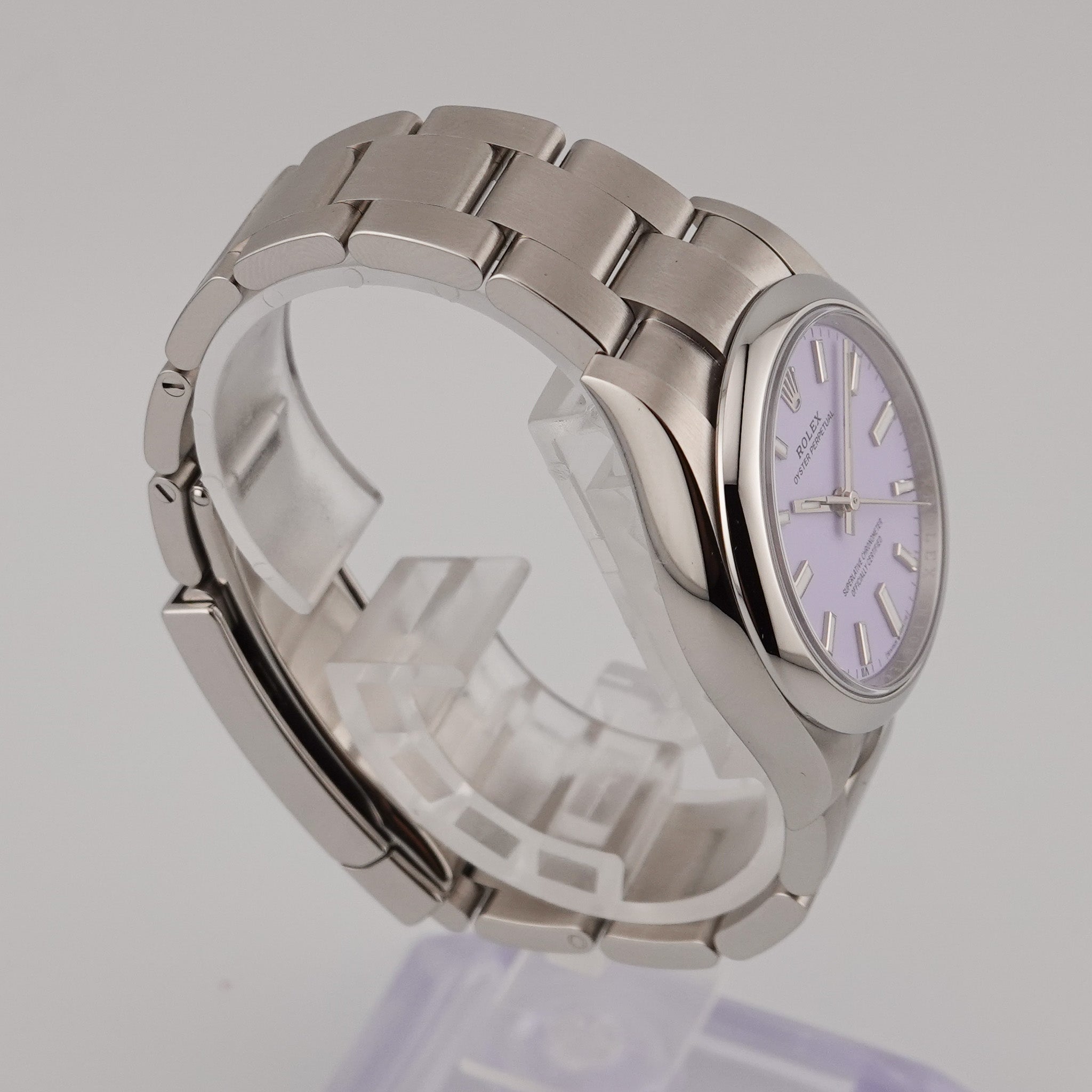 Rolex Oyster Perpetual 34 Stahl 124200  Lavendel - 2026