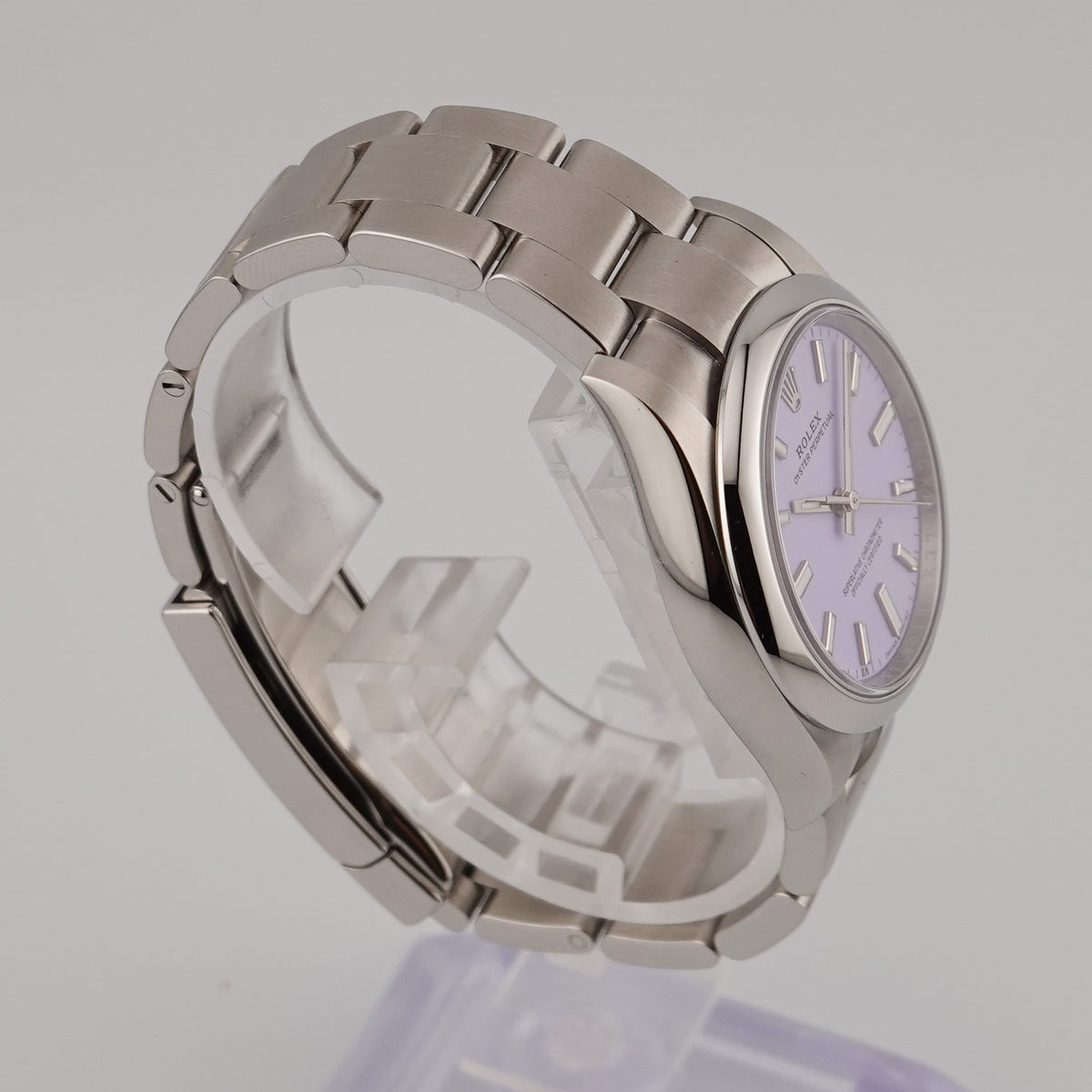 Rolex Oyster Perpetual 34 Stahl 124200  Lavendel - 2026