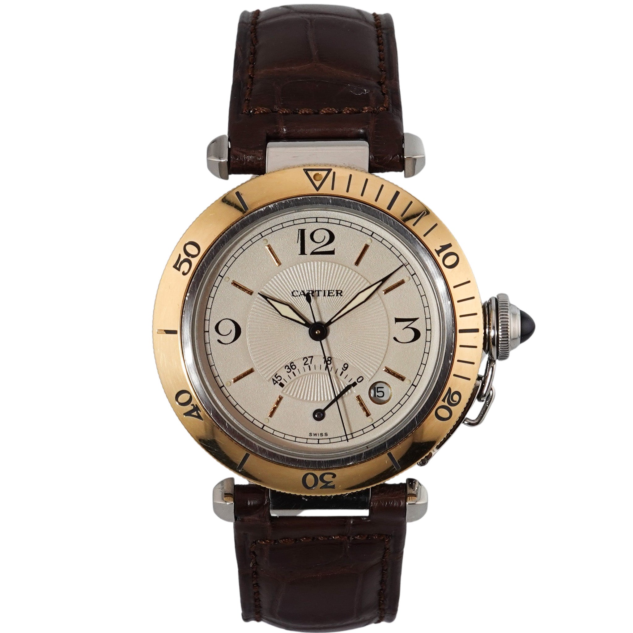 Cartier Pasha Power Reserve - Stahl / Gold 1999
