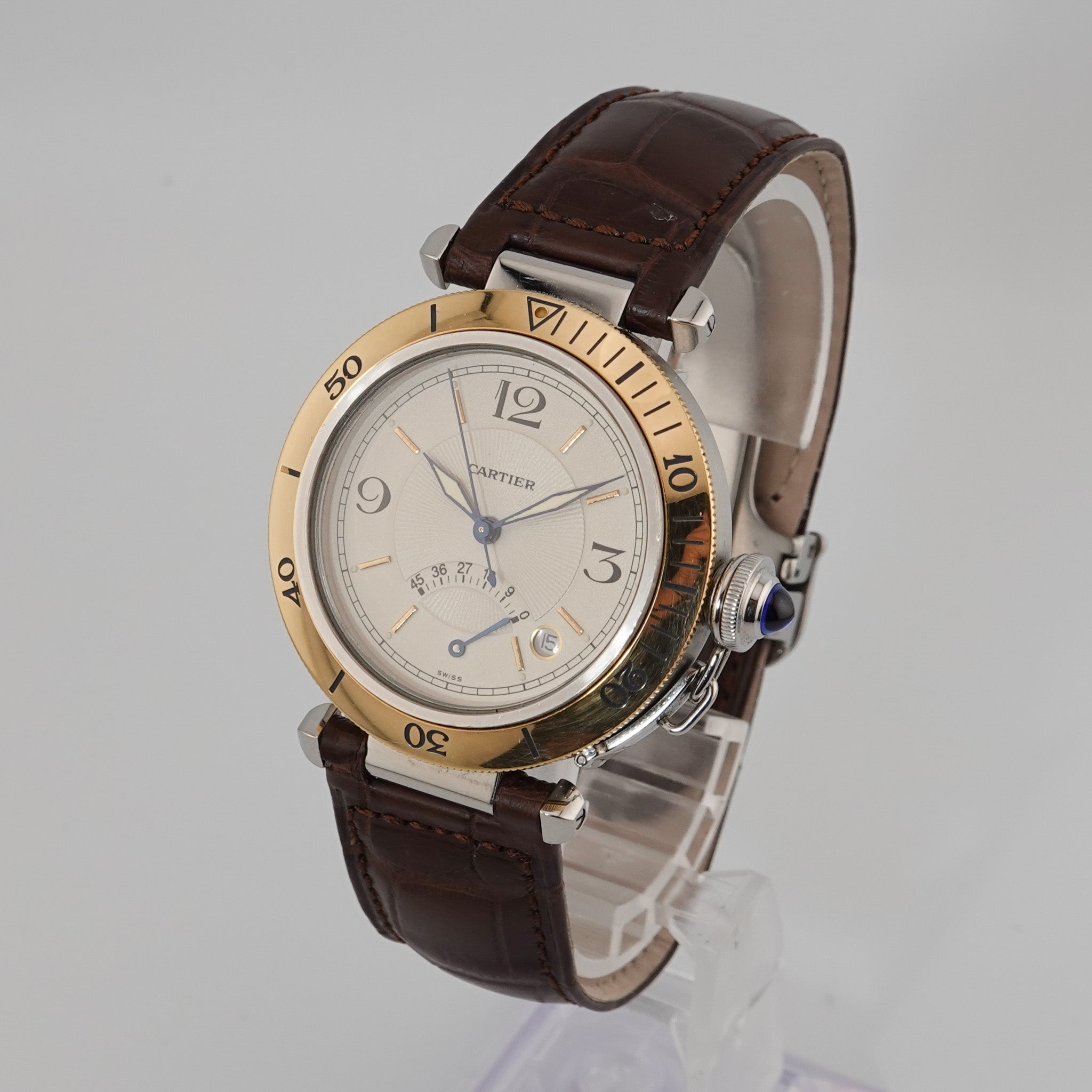 Cartier Pasha Power Reserve - Stahl / Gold 1999