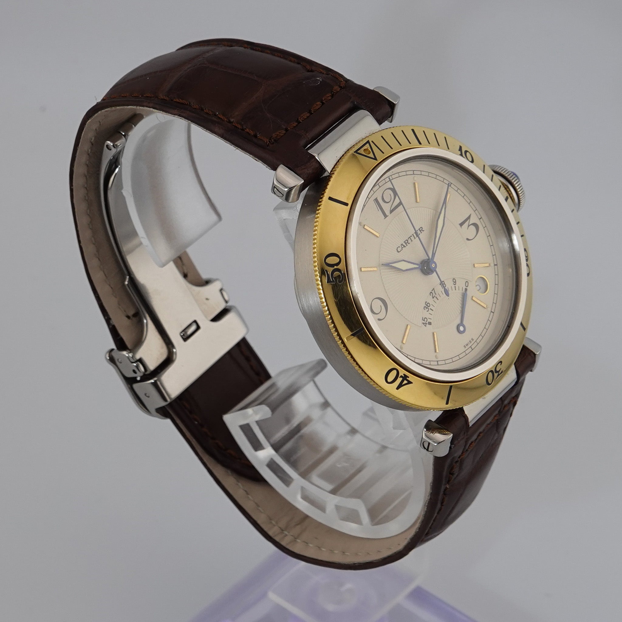 Cartier Pasha Power Reserve - Stahl / Gold 1999