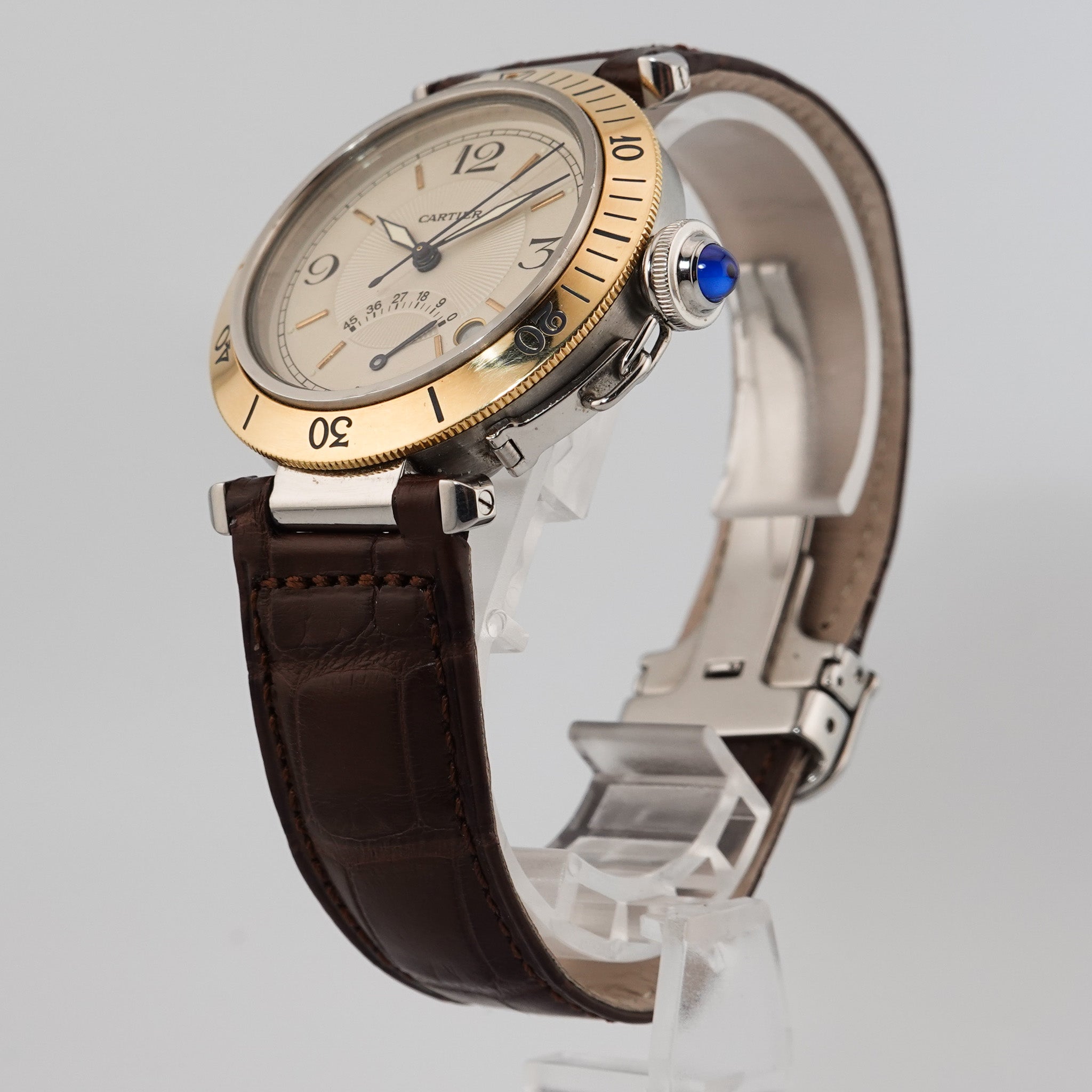 Cartier Pasha Power Reserve - Stahl / Gold 1999