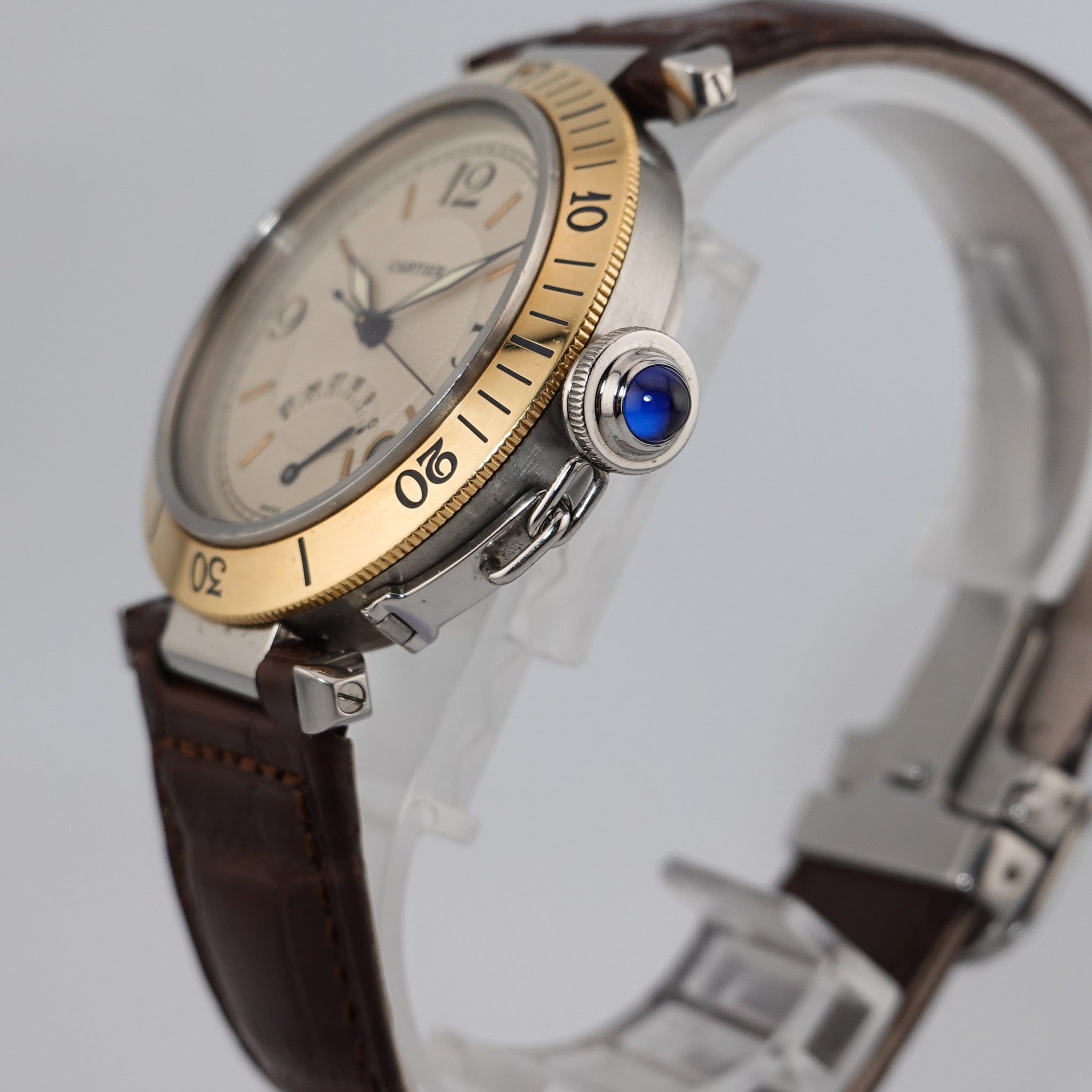 Cartier Pasha Power Reserve - Stahl / Gold 1999