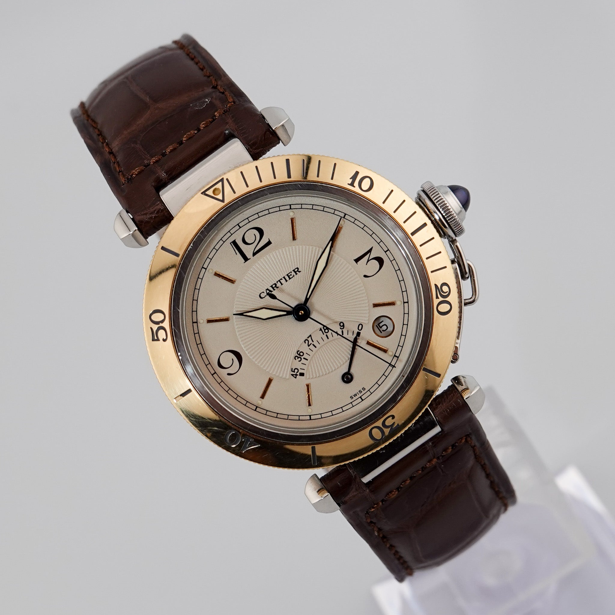 Cartier Pasha Power Reserve - Stahl / Gold 1999