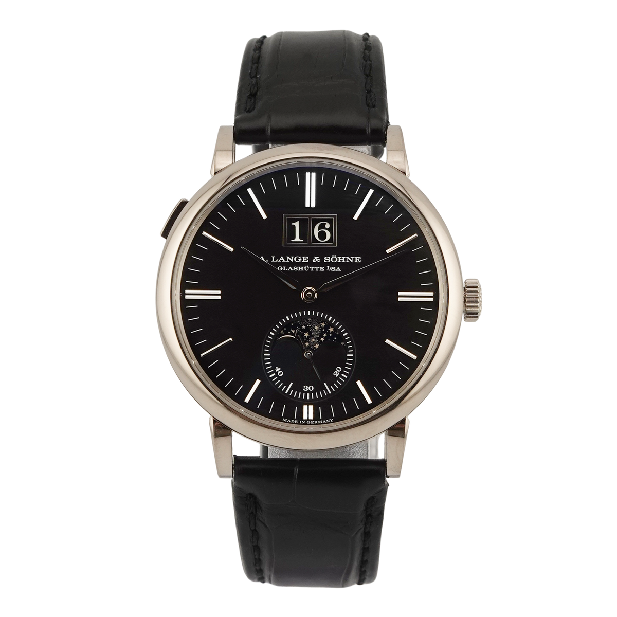 A. Lange & Söhne Saxonia Moon Phase Weißgold 384.029 - 2018
