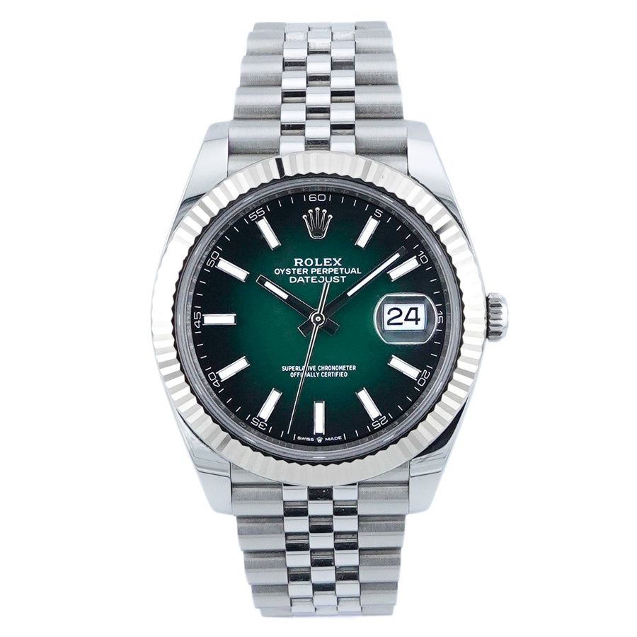 Rolex Datejust 41 "Grün ombré" Stahl 126334 - 2026
