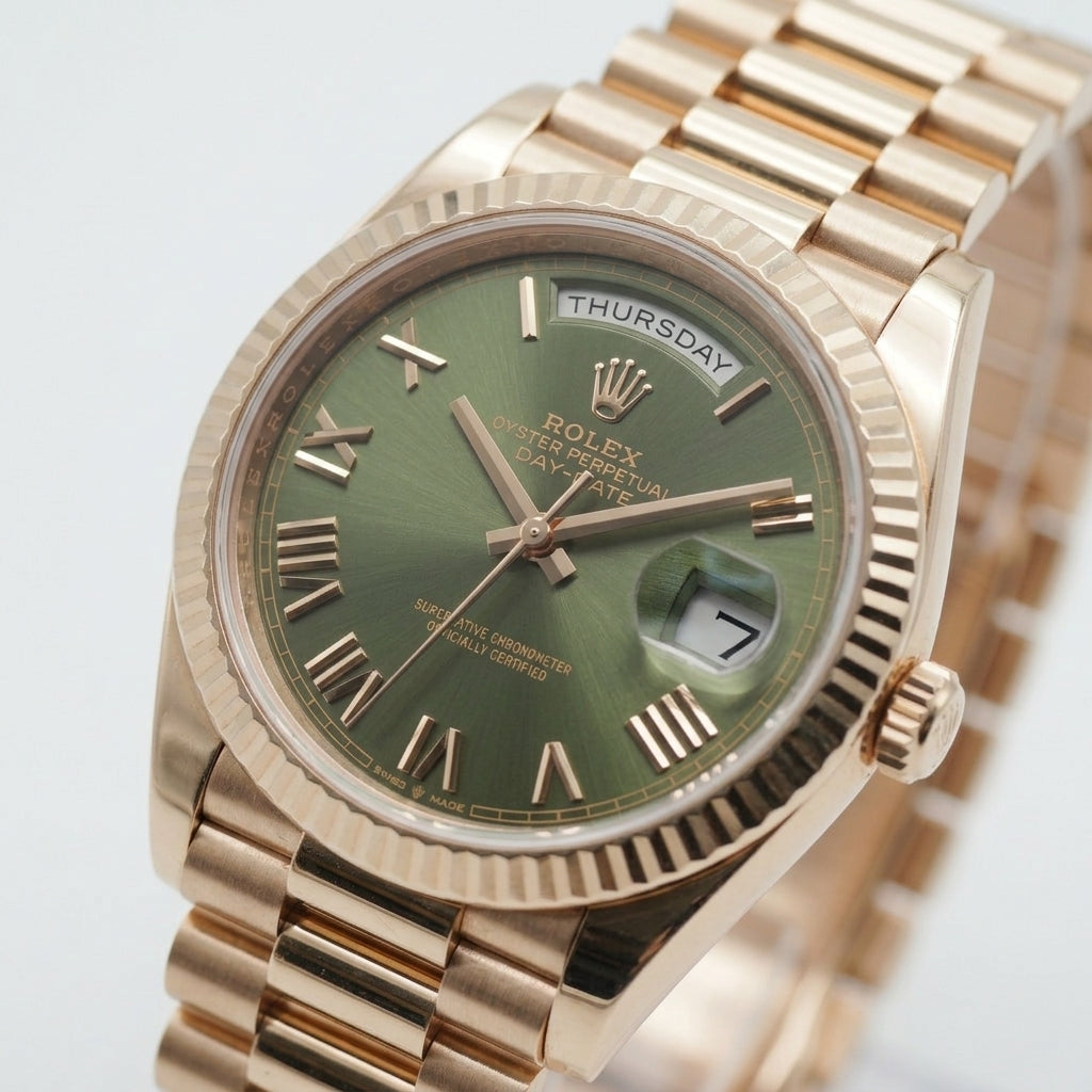 Rolex Day-Date 36 Roségold 128235 - 2025 Olive
