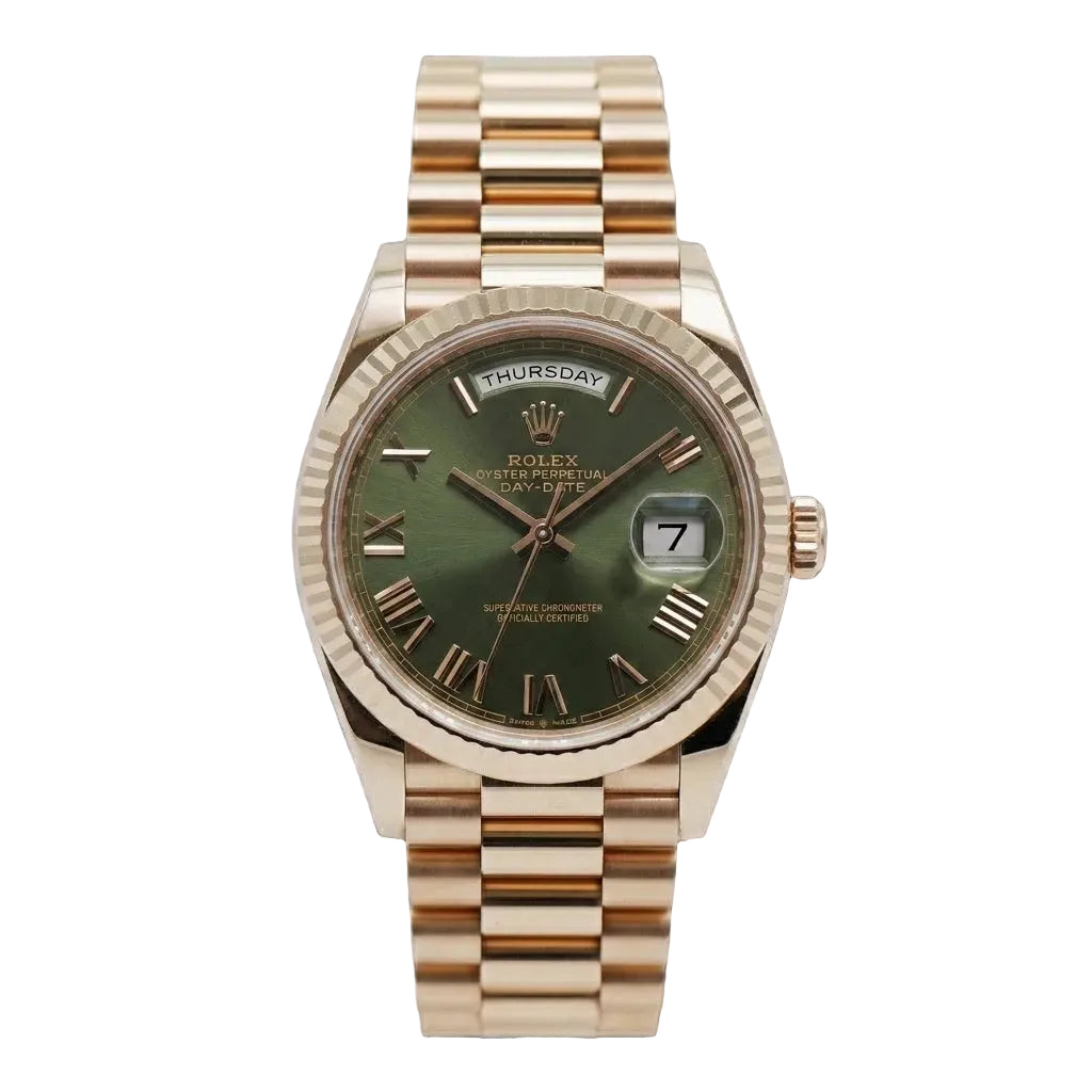 Rolex Day-Date 36 Roségold 128235 - 2025 Olive
