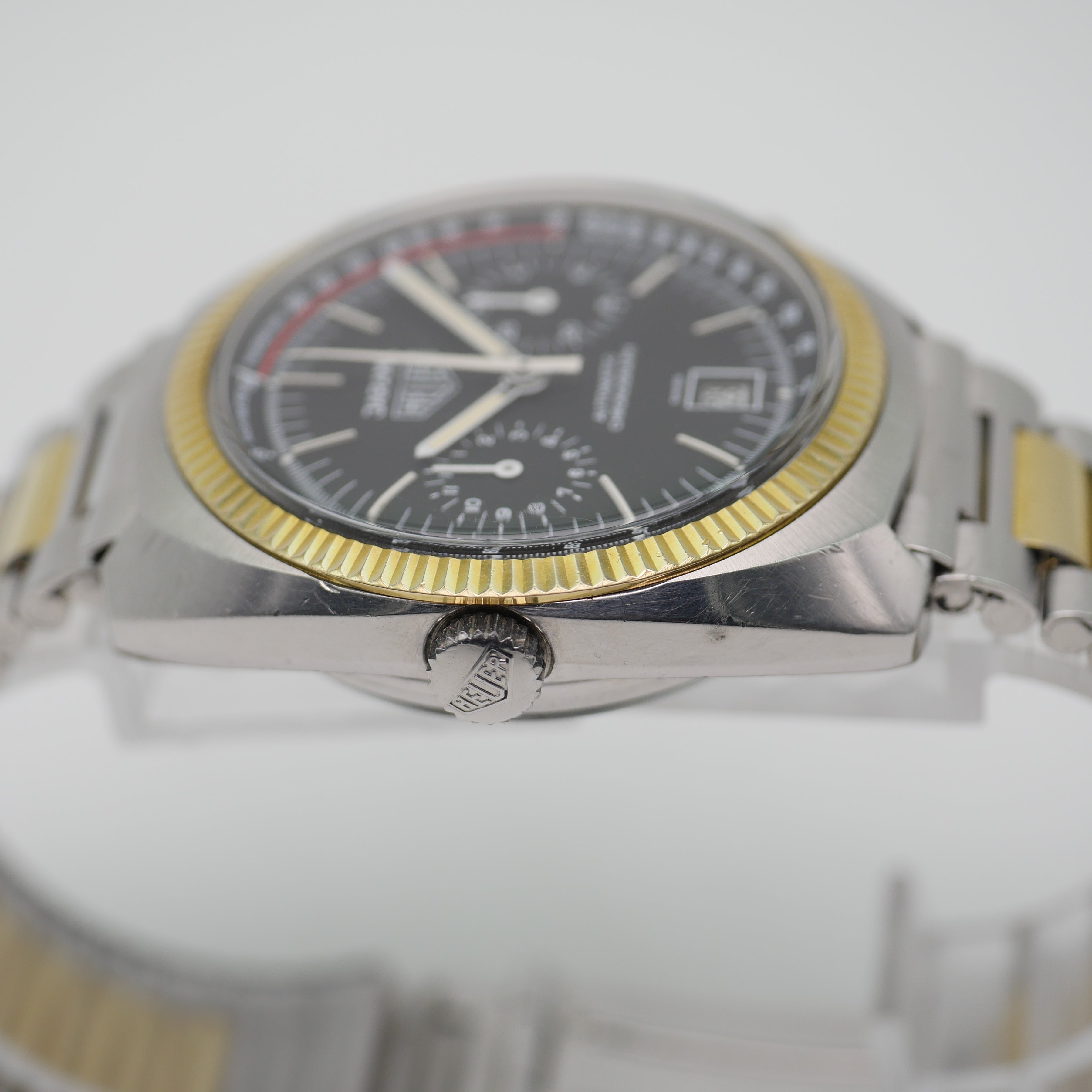 Heuer Jarama Calibre 12 Stahl / Gelbgold 110.245