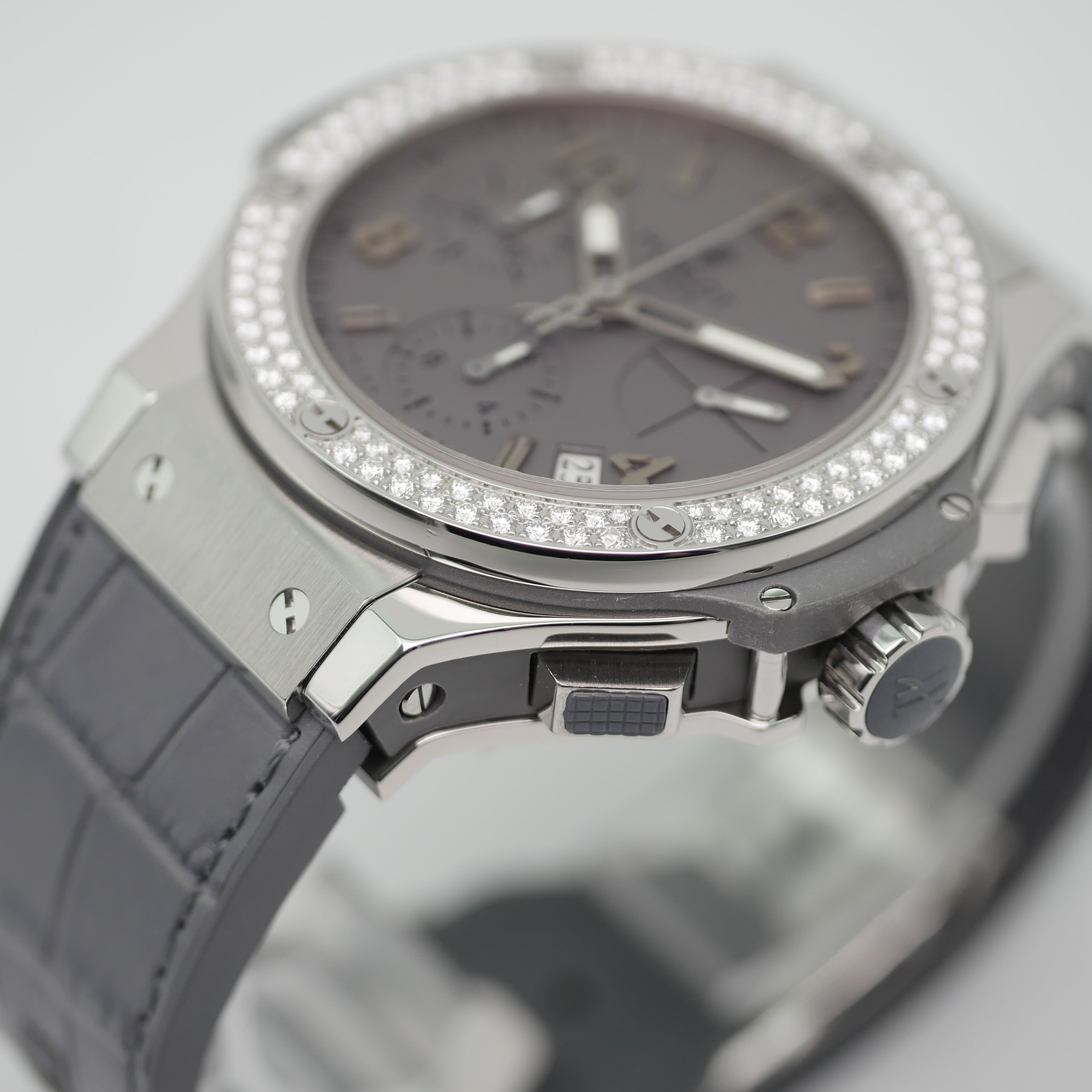 Hublot Big Bang "Earl Grey" Stahl 342.ST.5010.LR.1104 - 2012 ( Hublot serviced 2023 )