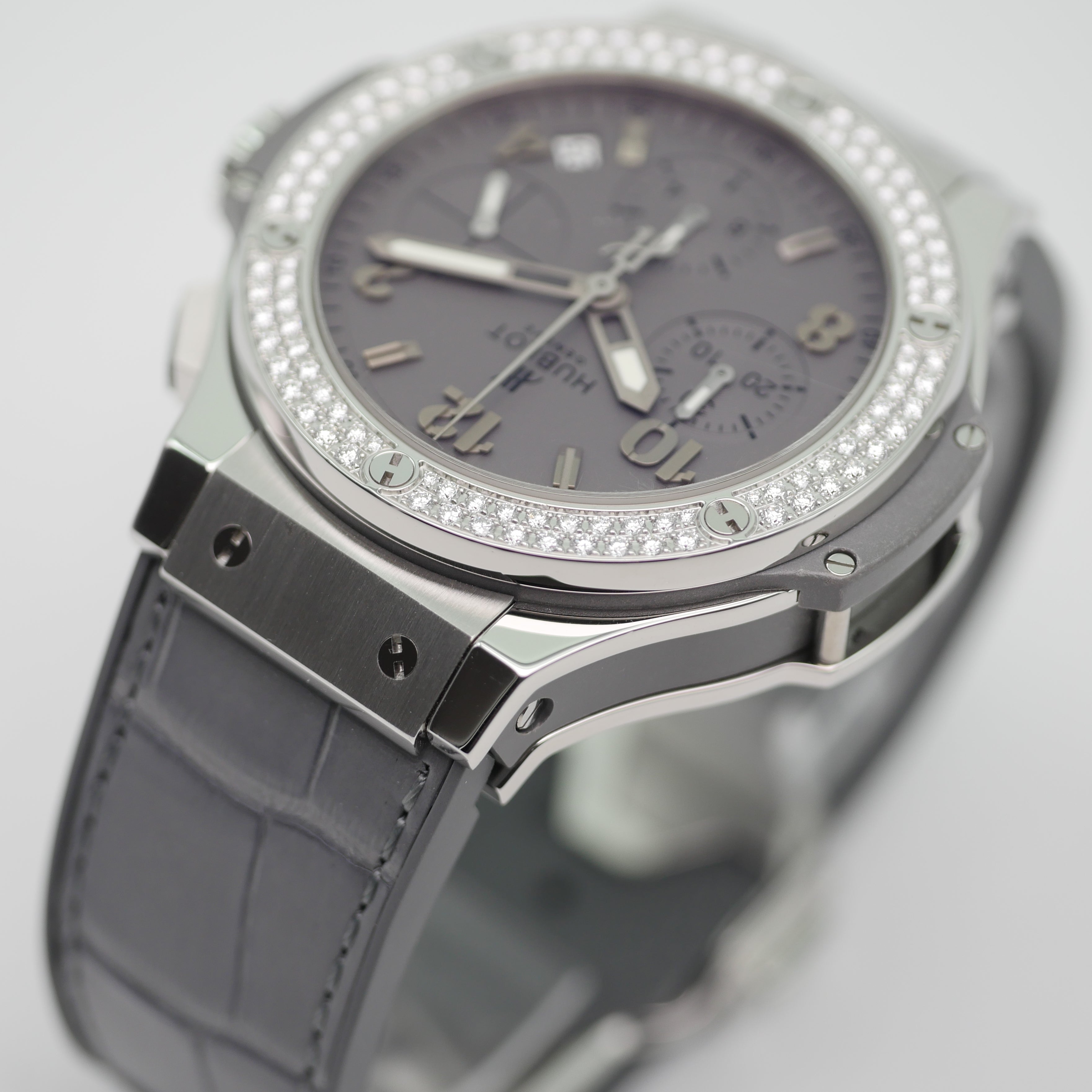 Hublot Big Bang "Earl Grey" Stahl 342.ST.5010.LR.1104 - 2012 ( Hublot serviced 2023 )