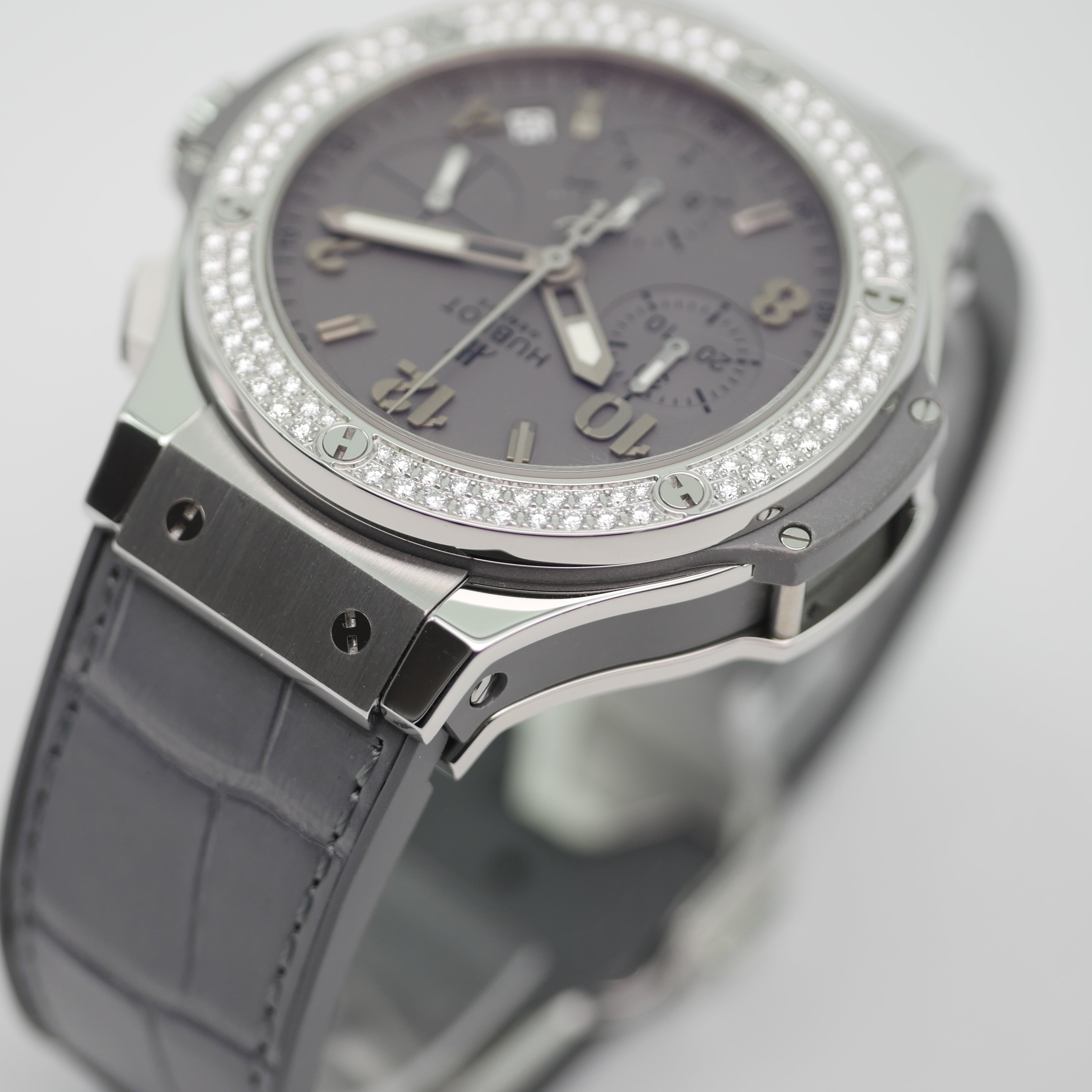 Hublot Big Bang "Earl Grey" Stahl 342.ST.5010.LR.1104 - 2012 ( Hublot serviced 2023 )