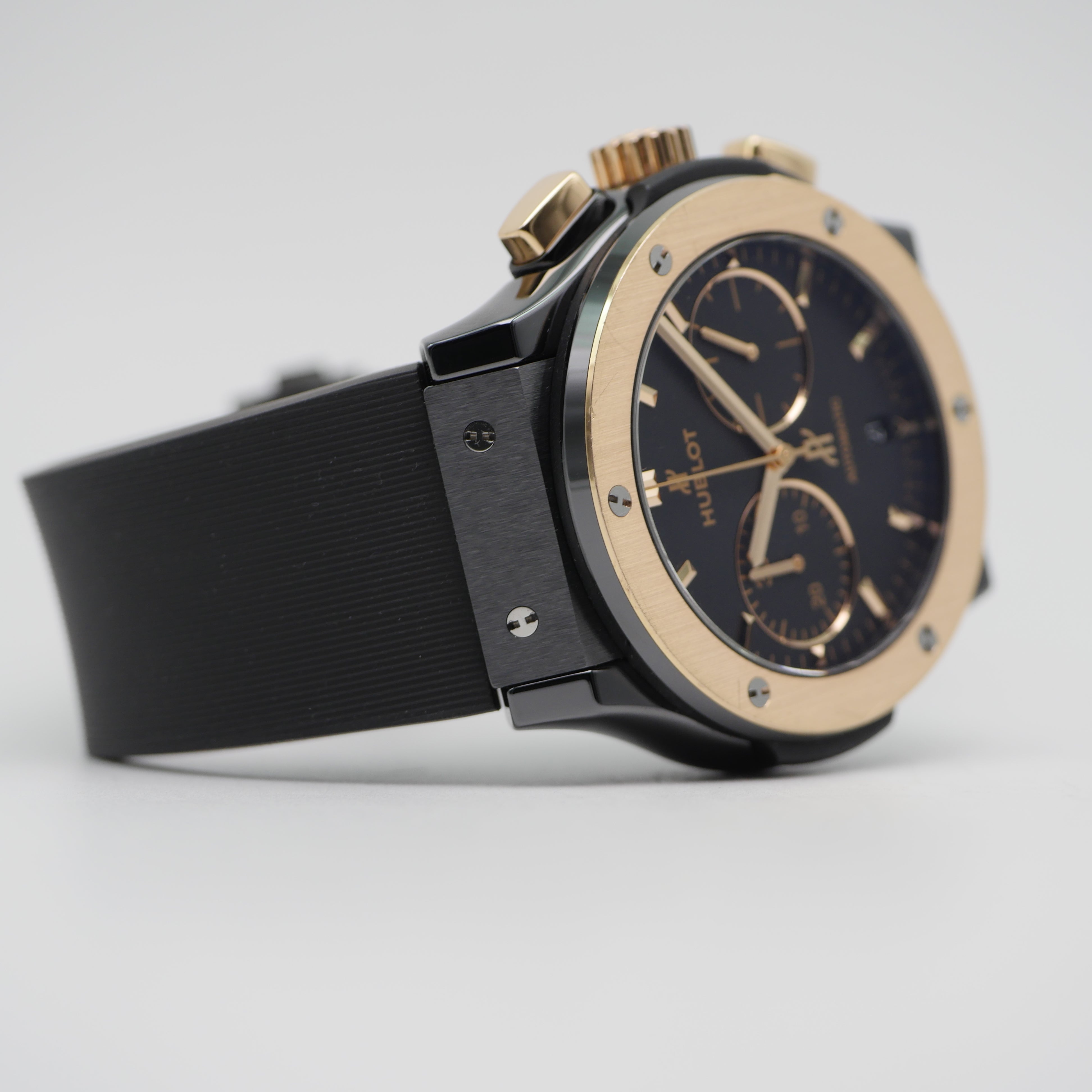 Hublot classic fusion hotsell chronograph king gold