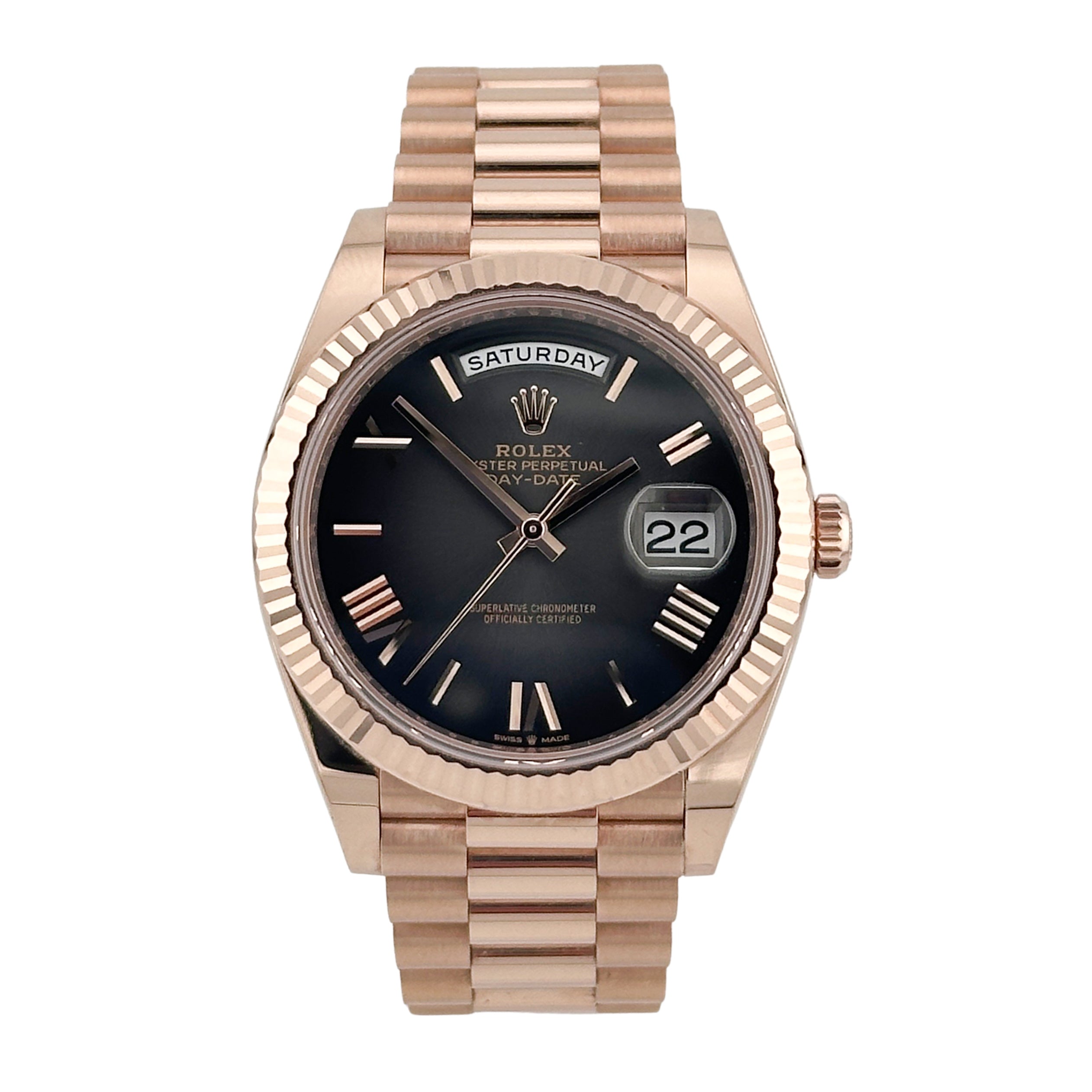 Rolex Day-Date 40 Rose Gold Slate Grey Ombre 228235 -2024 