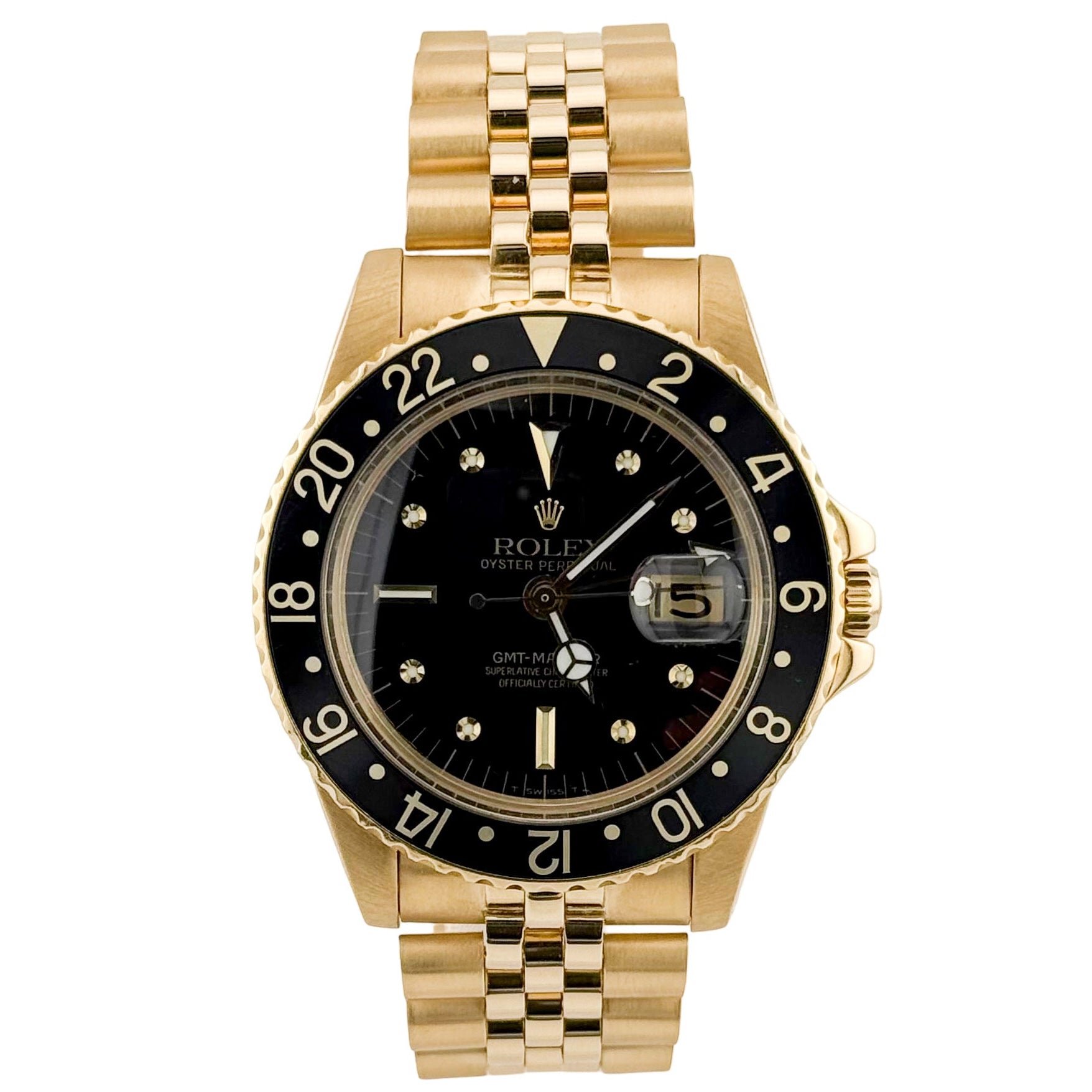 Rolex GMT-Master 1675 Gelbgold Nipple Dial