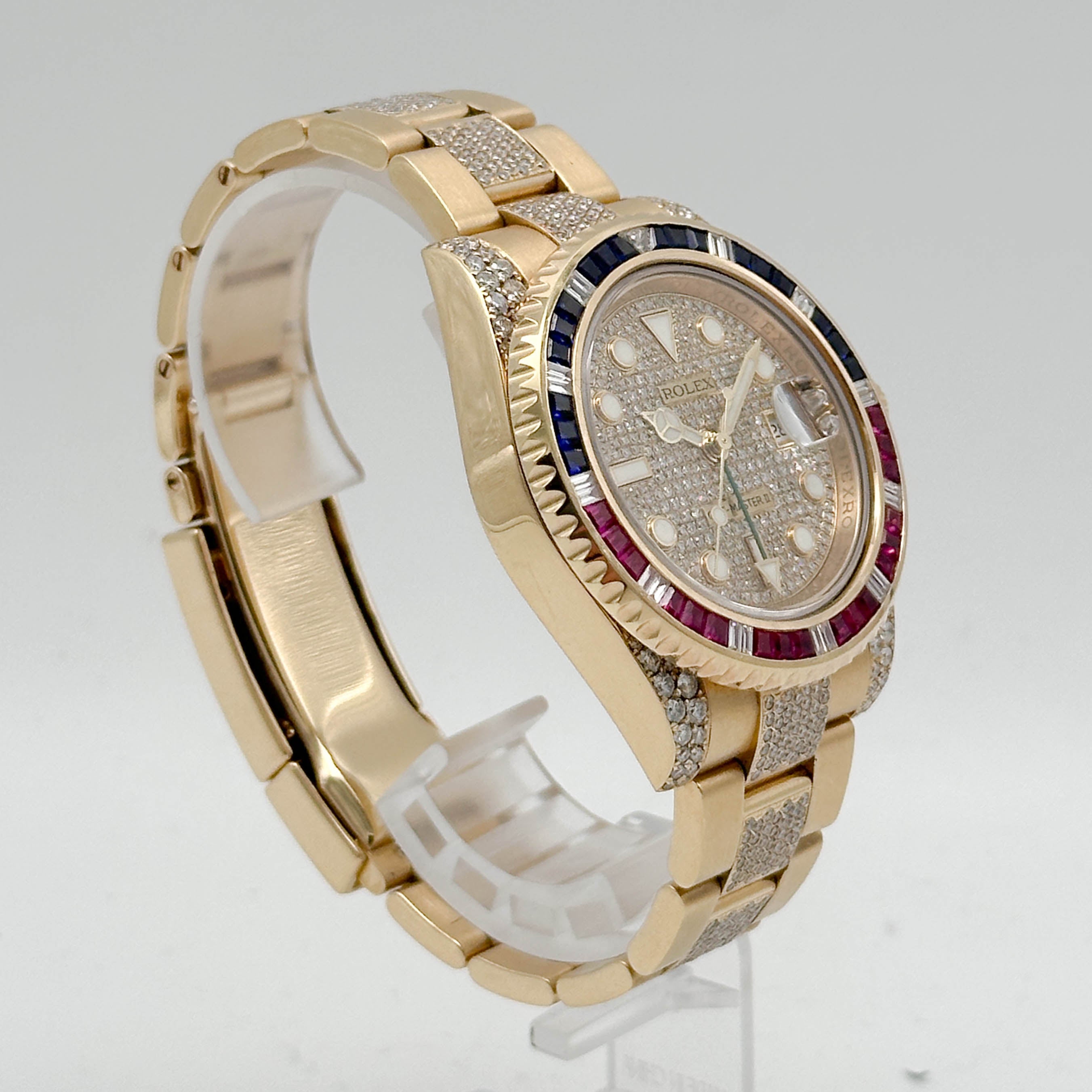 Rolex GMT-Master II Iced Out Yellow Gold 116718LN - 2016 