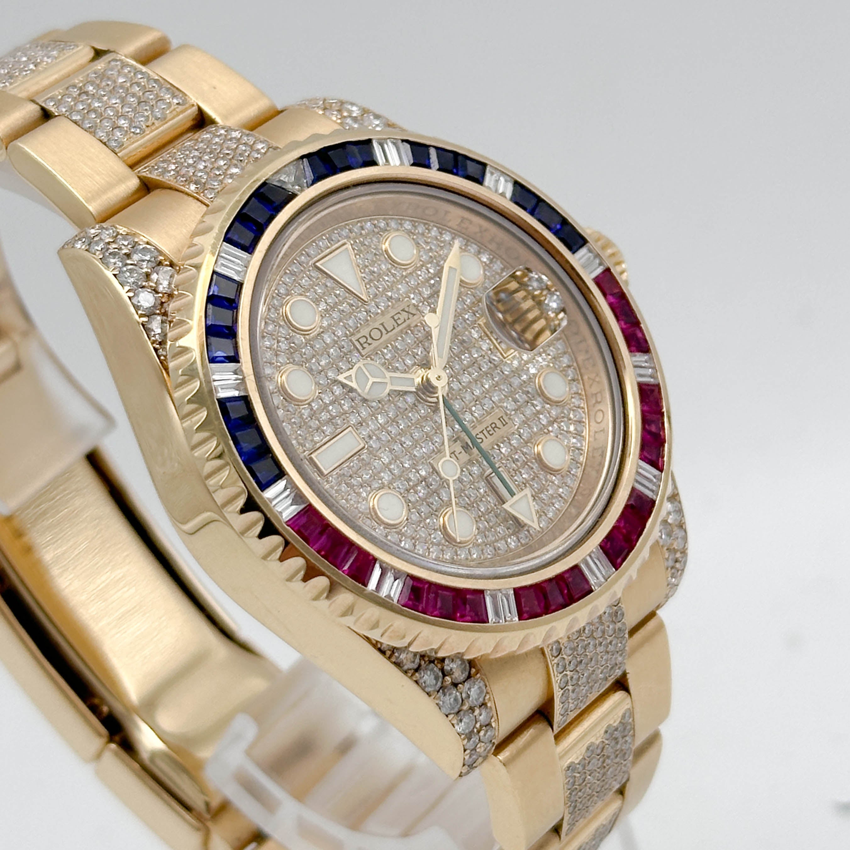 Rolex GMT-Master II Iced Out Yellow Gold 116718LN - 2016 