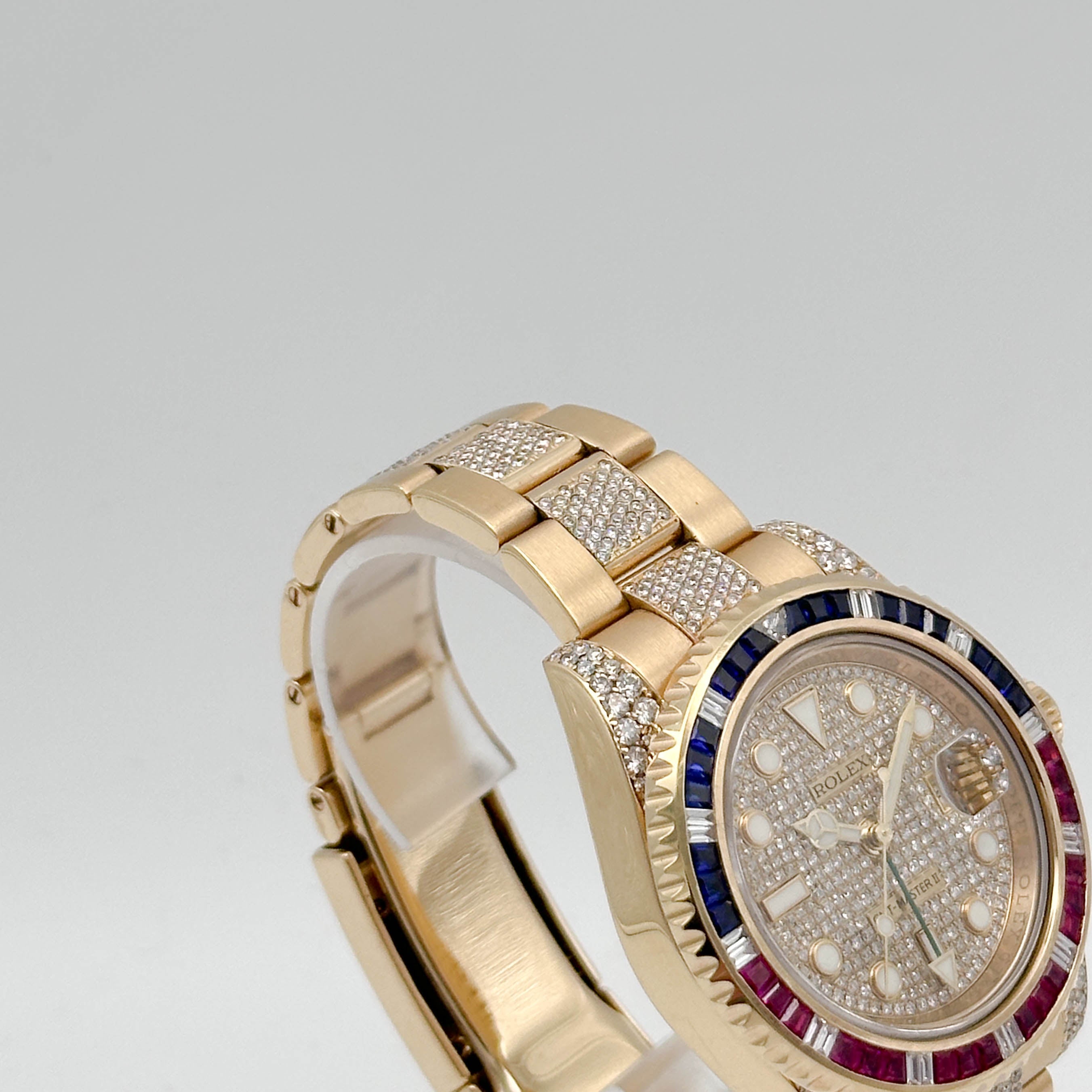 Rolex GMT-Master II Iced Out Yellow Gold 116718LN - 2016 