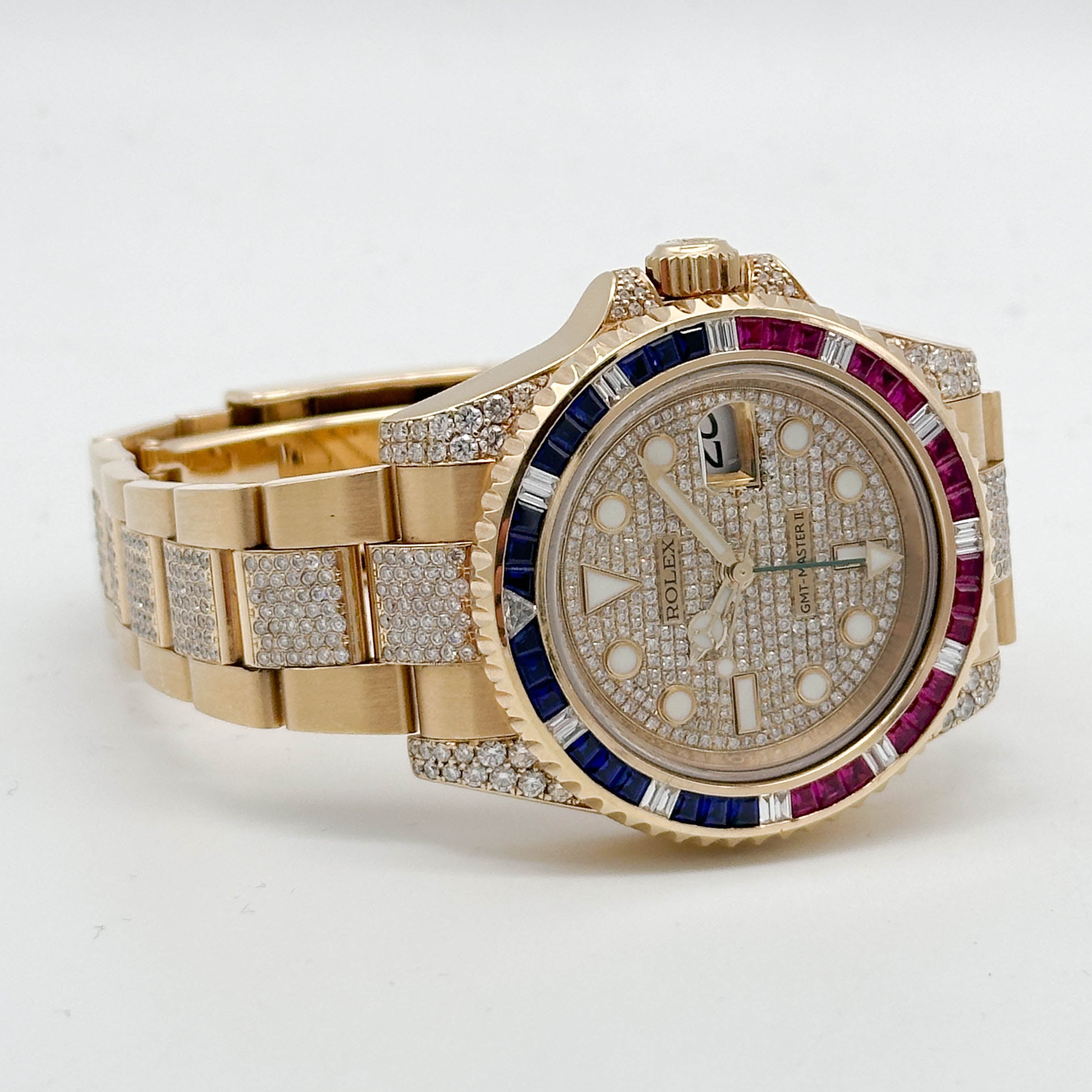 Rolex GMT-Master II Iced Out Yellow Gold 116718LN - 2016 