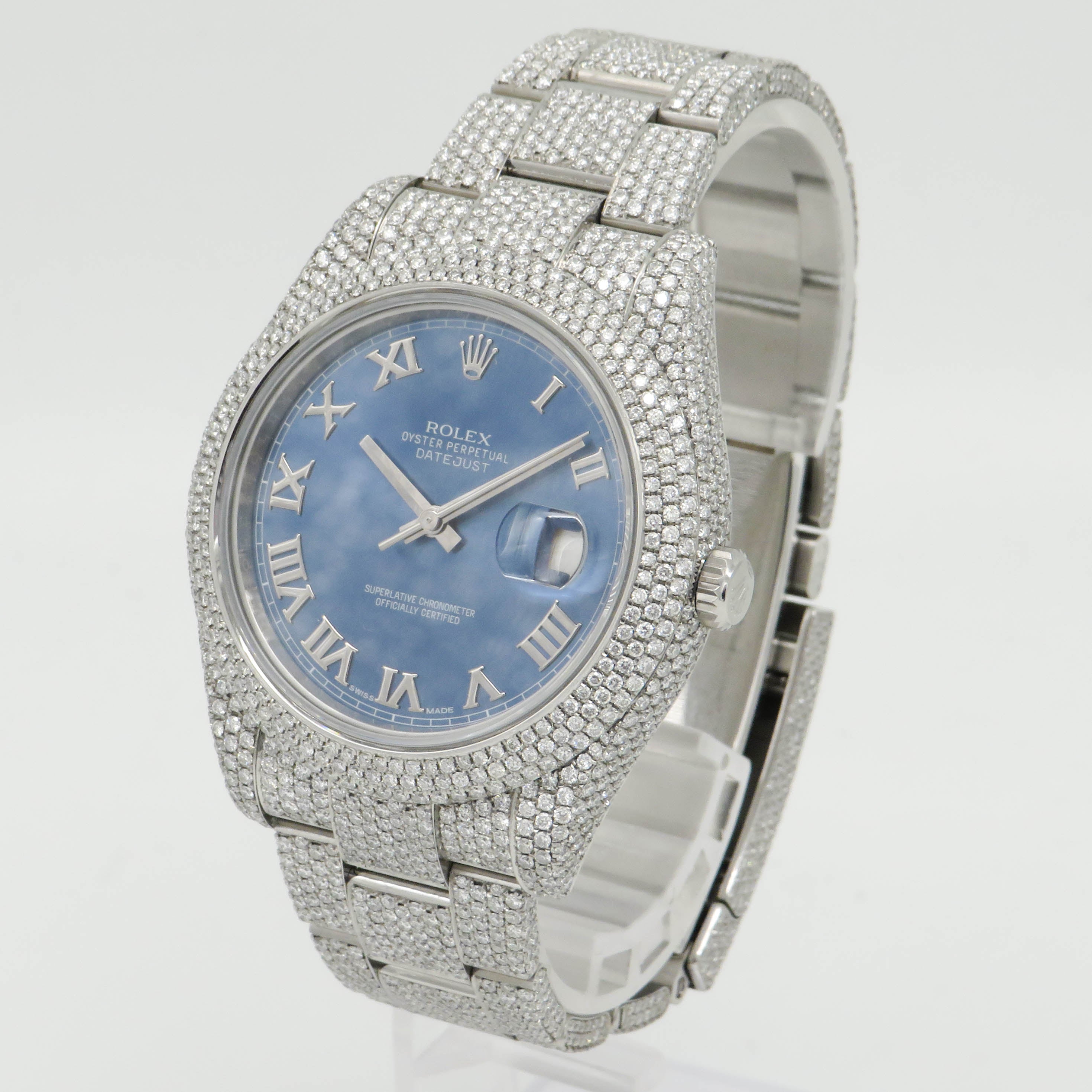 Rolex Datejust 2 "Iced Out" Stahl - 116300