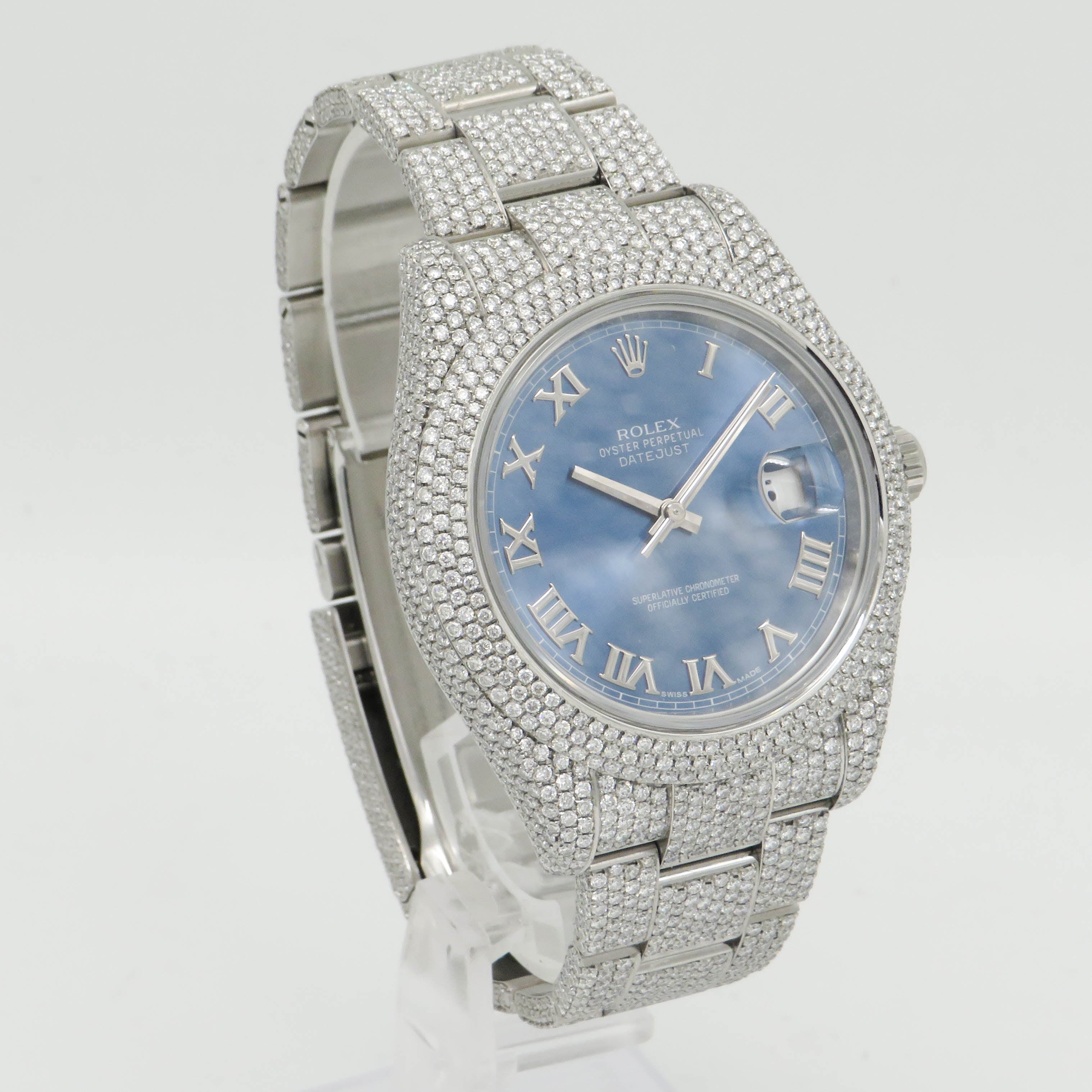 Rolex Datejust 2 "Iced Out" Stahl - 116300