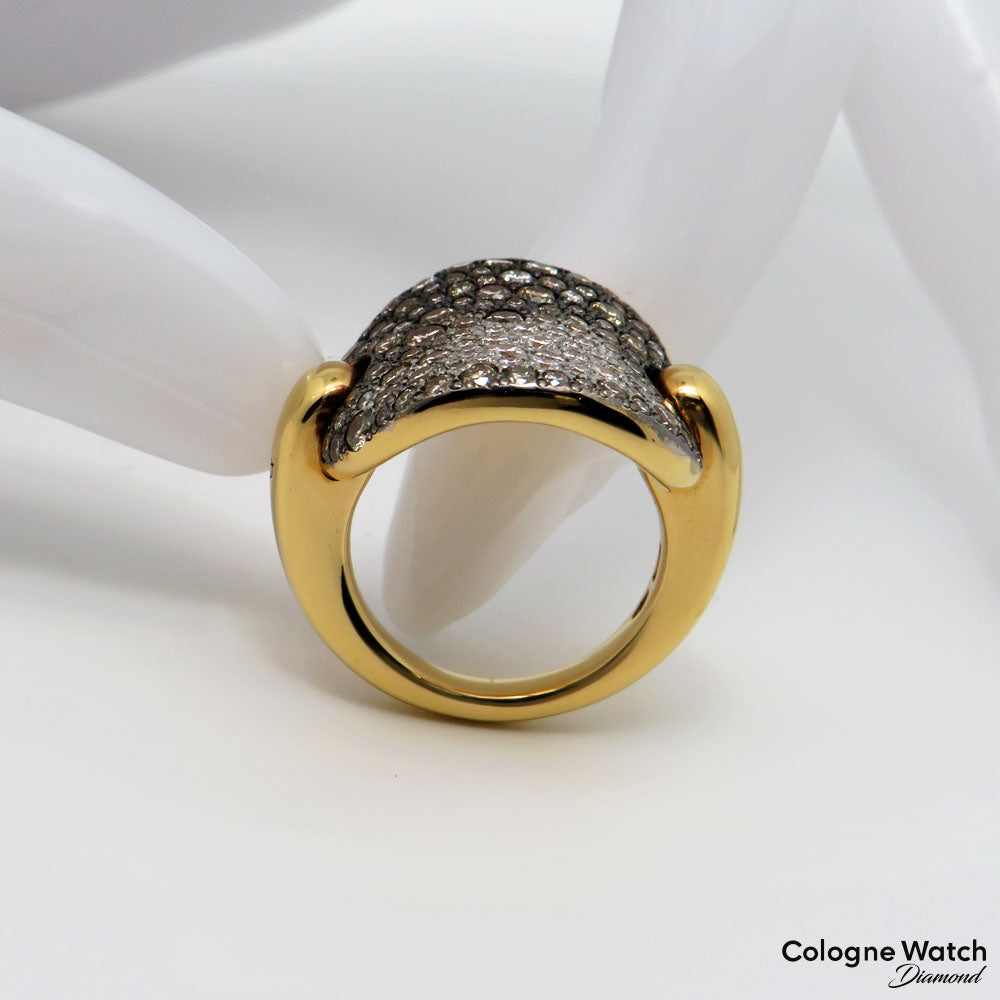 Pomellato Sabbia Ring mit 2,40ct Diamant teils braun in 750/18K Rosegold Gr. 51 UVP: 8.500€