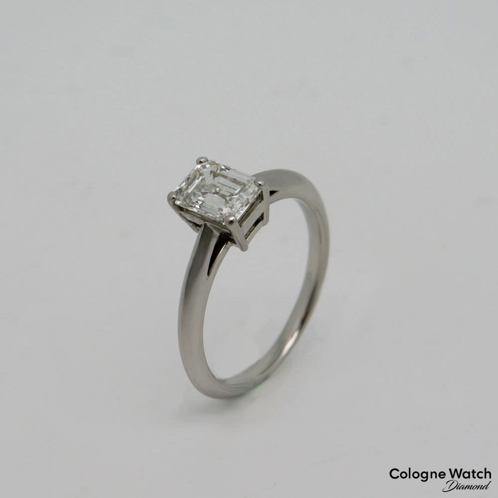Tiffany & Co. Ring Solitärring mit 1,15ct G-vvs2 Diamant in 950`er Platin Gr. 54