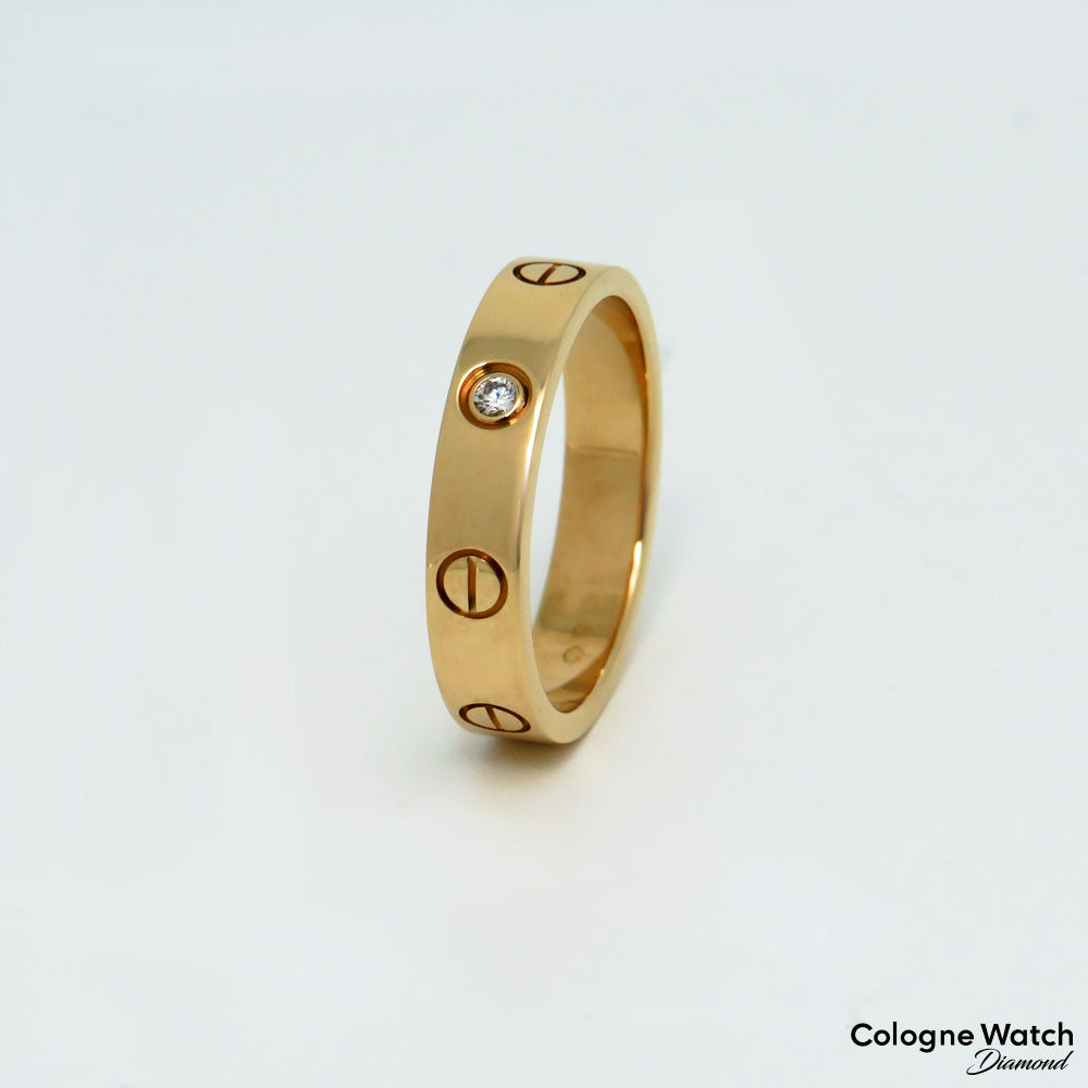 Cartier Love Ring 1 Diamant in 750/18K Gelbgold Gr. 52 mit Box u. Papieren