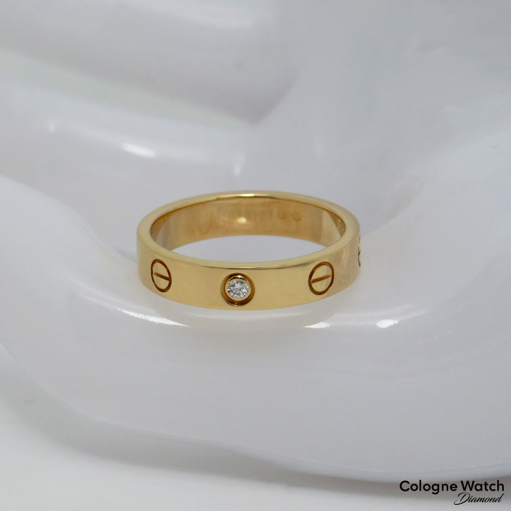 Cartier Love Ring 1 Diamant in 750/18K Gelbgold Gr. 52 mit Box u. Papieren