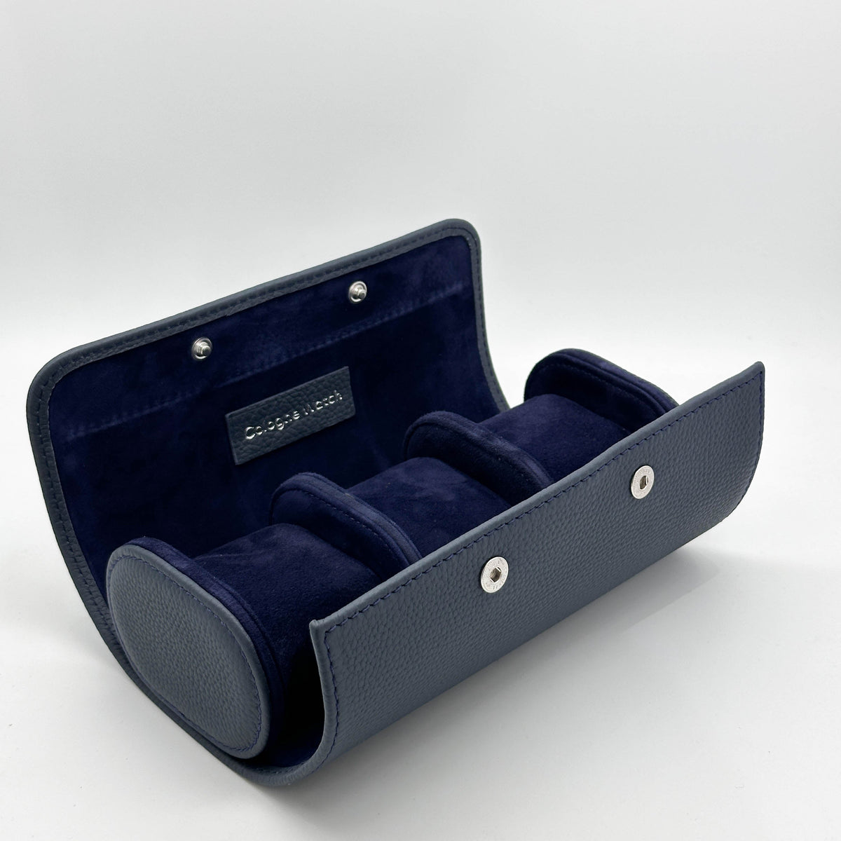 Watch Roll for 3 Watches in Dark Blue