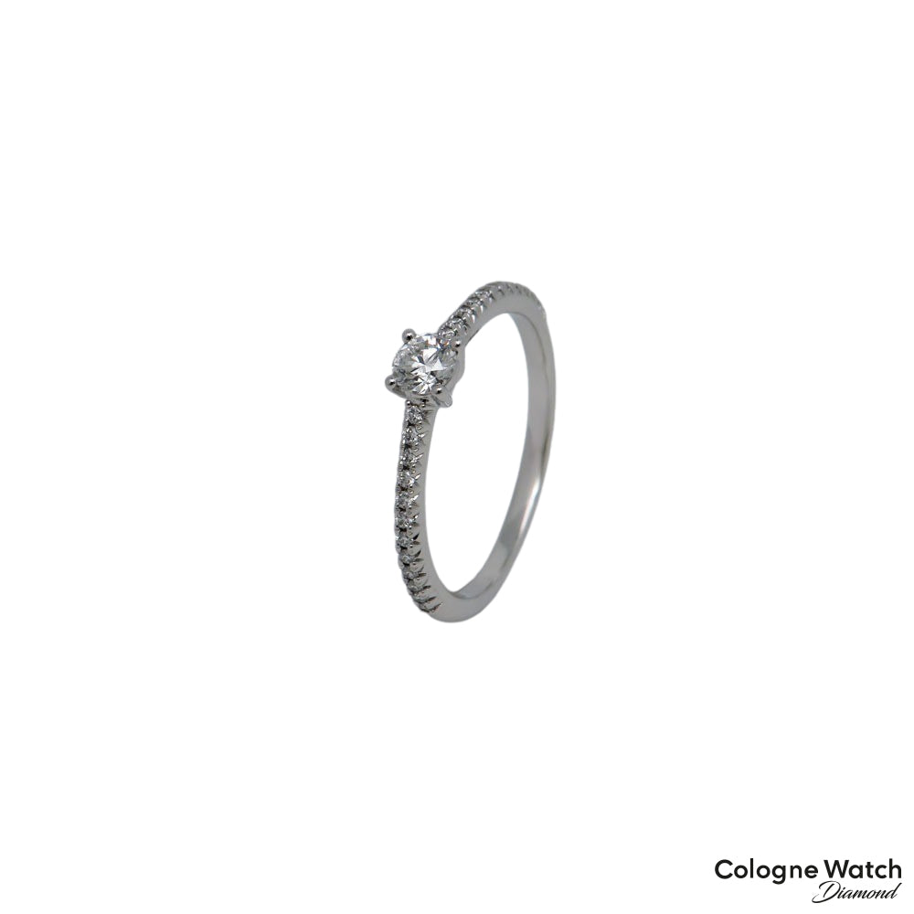 Tiffany & Co. Novo Ring Solitärring mit 0,25ct Brillant in 950`er Platin Gr. 50