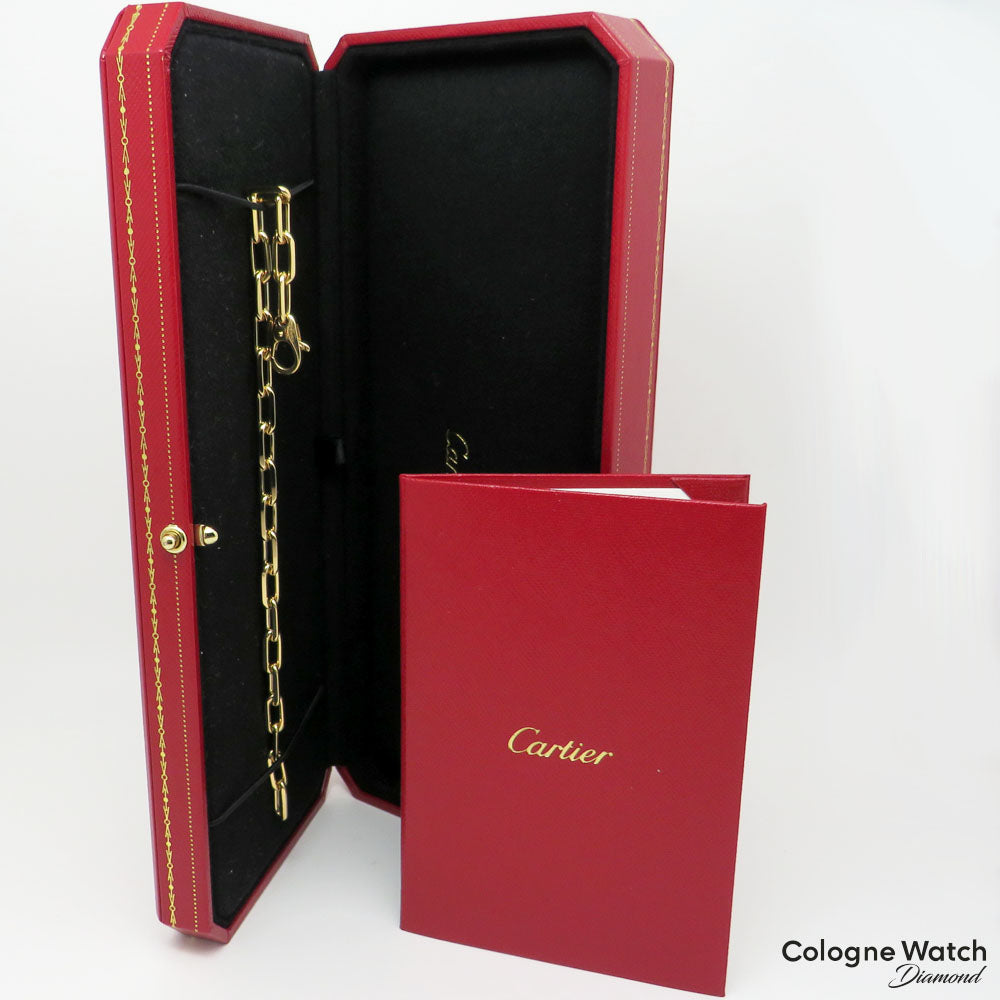 Santos de Cartier Armband in 750/18K Gelbgold Länge 22cm mit Box und Papieren